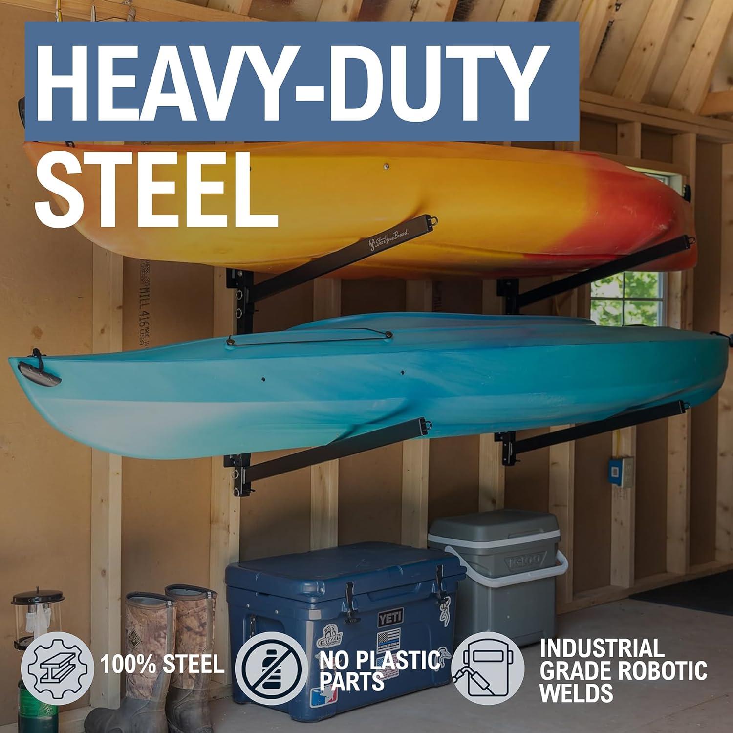 Soporte de Almacenamiento para 2 Kayaks StoreYourBoard - Resistente y Ajustable