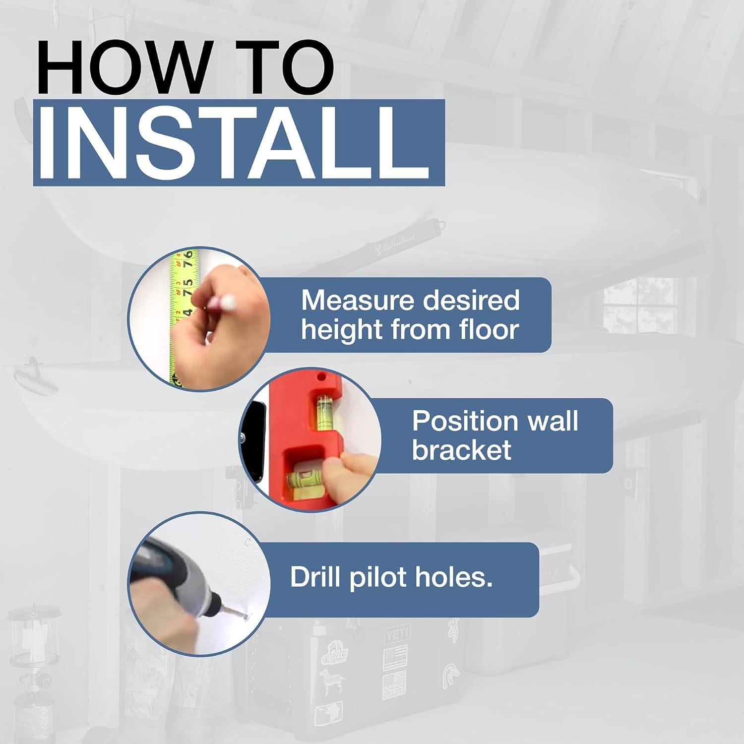 Soporte de Almacenamiento para 2 Kayaks StoreYourBoard - Resistente y Ajustable