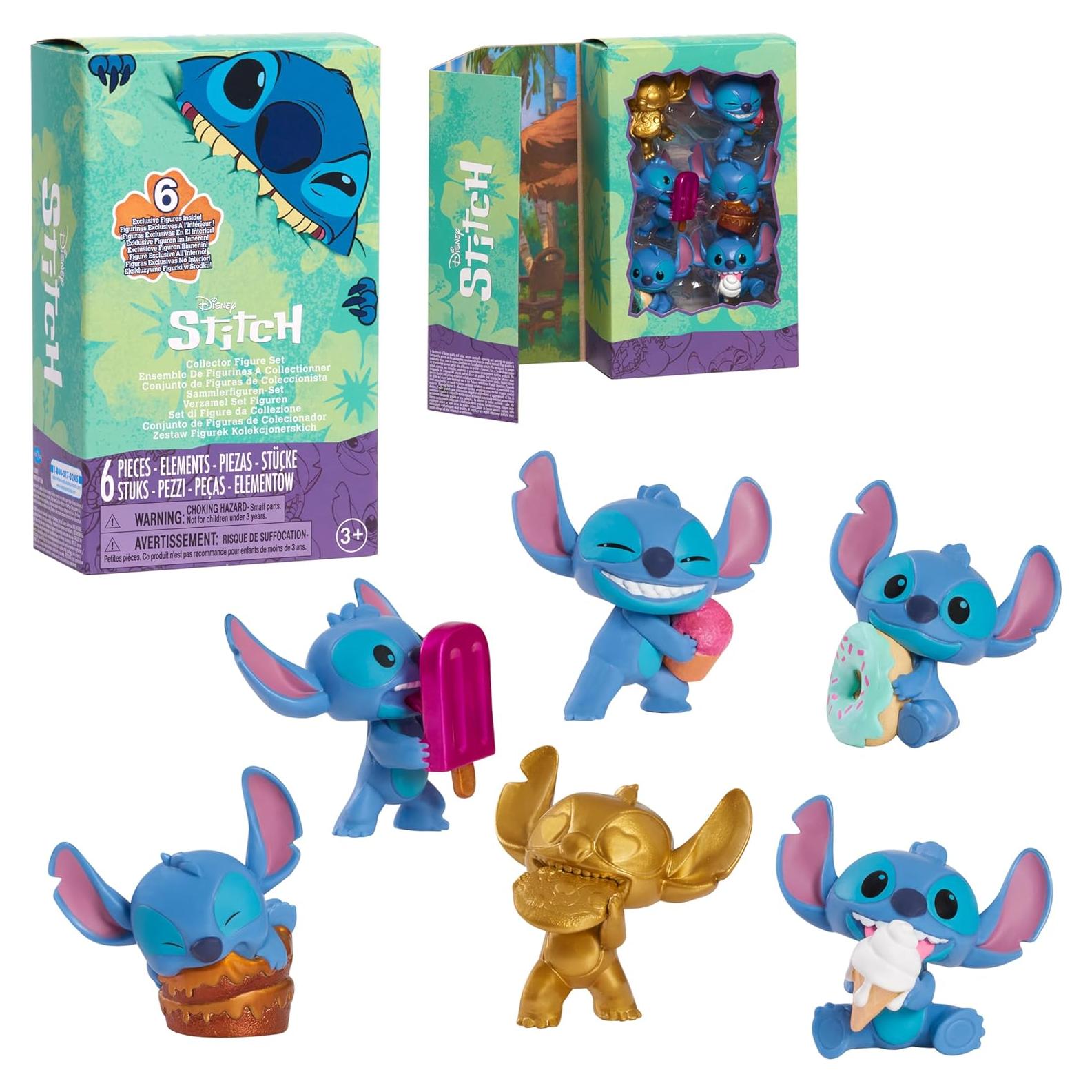 Conjunto Figuras Coleccionables Disney Stitch 6 Piezas Just Play