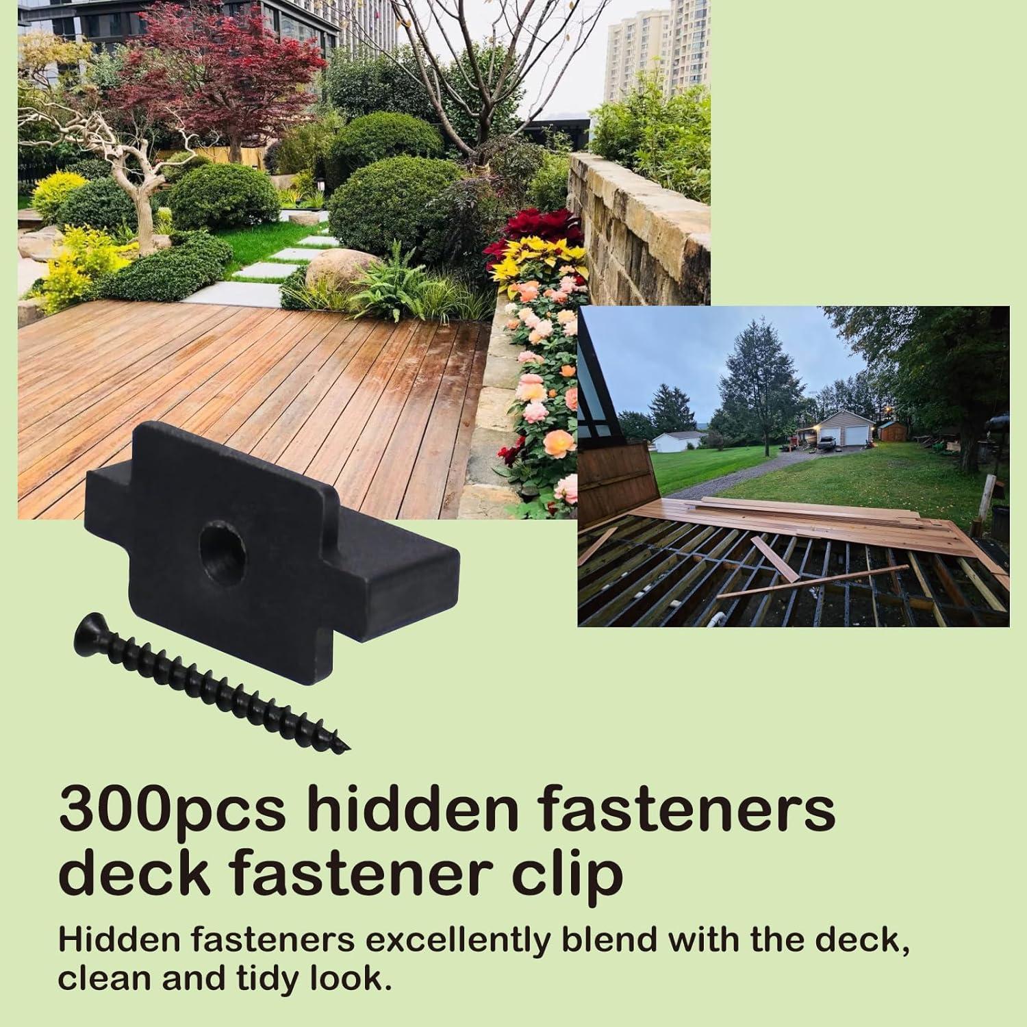 300 Sujetadores Ocultos para Decking Compuesto Sapiential Creation