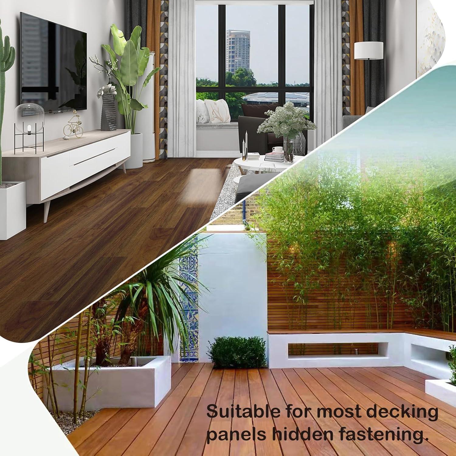 300 Sujetadores Ocultos para Decking Compuesto Sapiential Creation