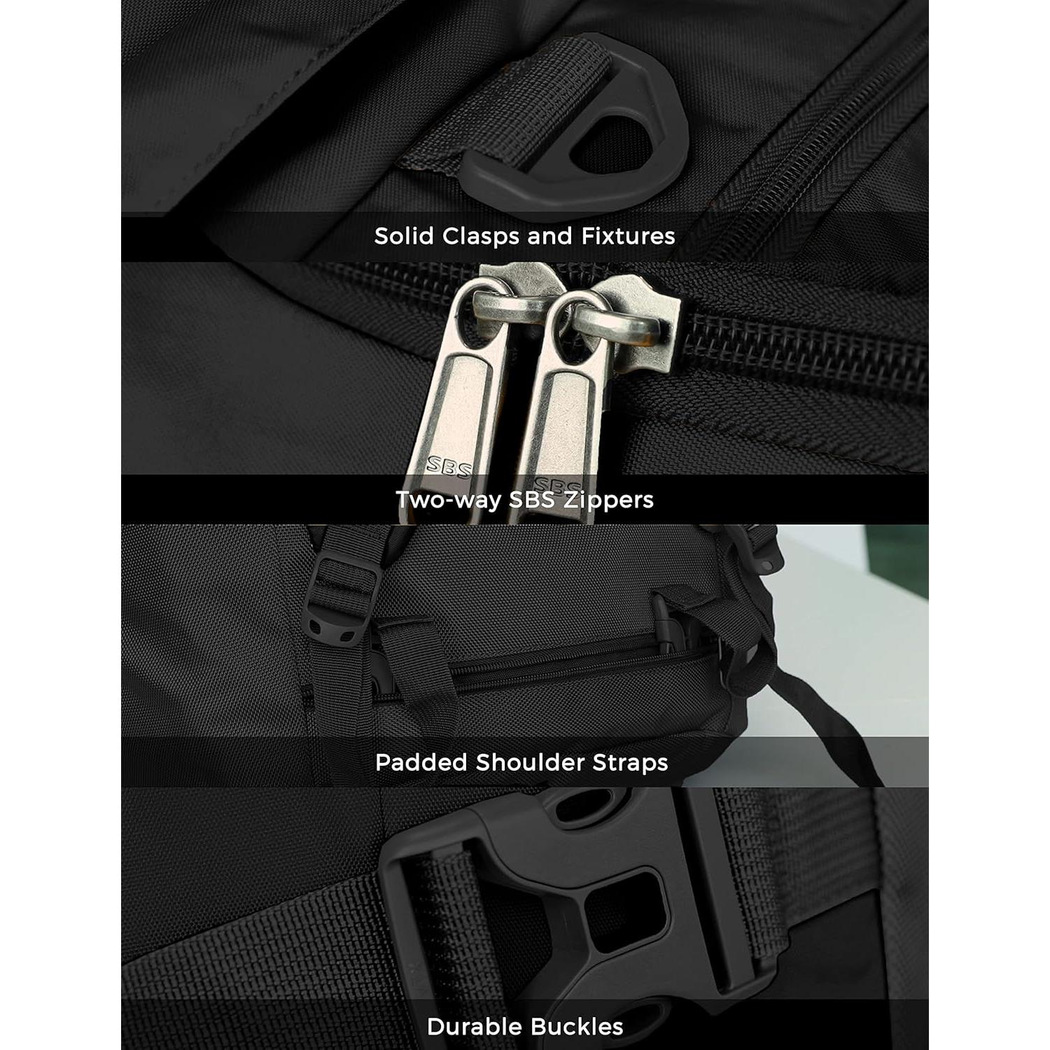 Bolsa de viaje grande Ubon 45L con compartimentos y mochila