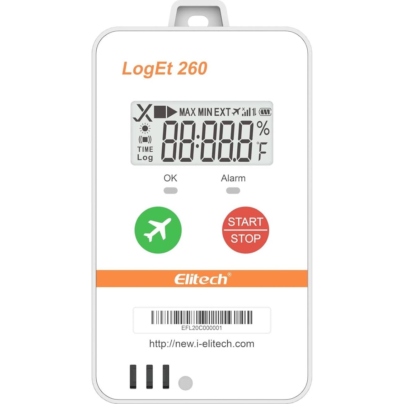 Registrador de Datos de Temperatura y Humedad Elitech Loget260-TH