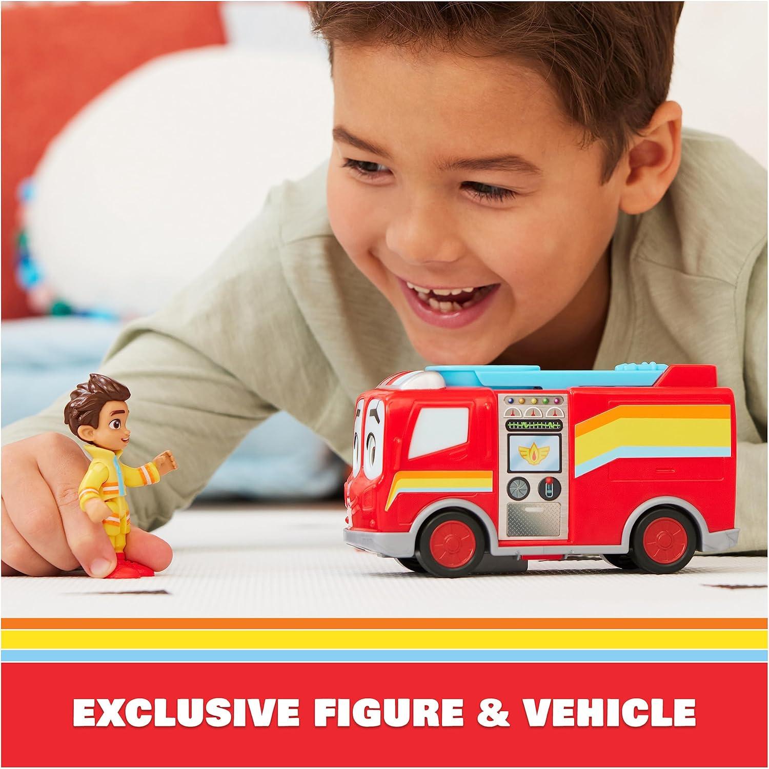 Set Figura y Vehículo Firebuds Disney Junior Bo y Flash