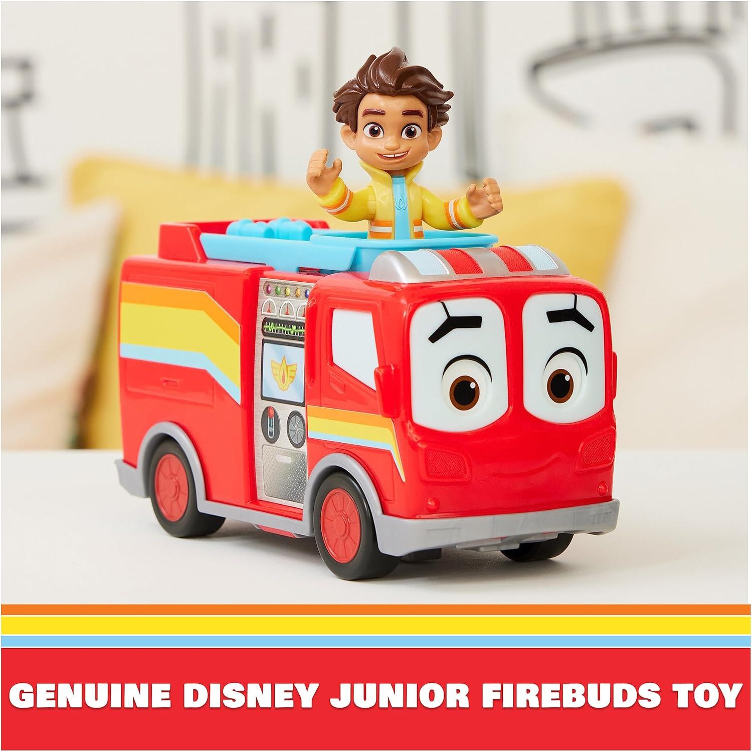 Set Figura y Vehículo Firebuds Disney Junior Bo y Flash