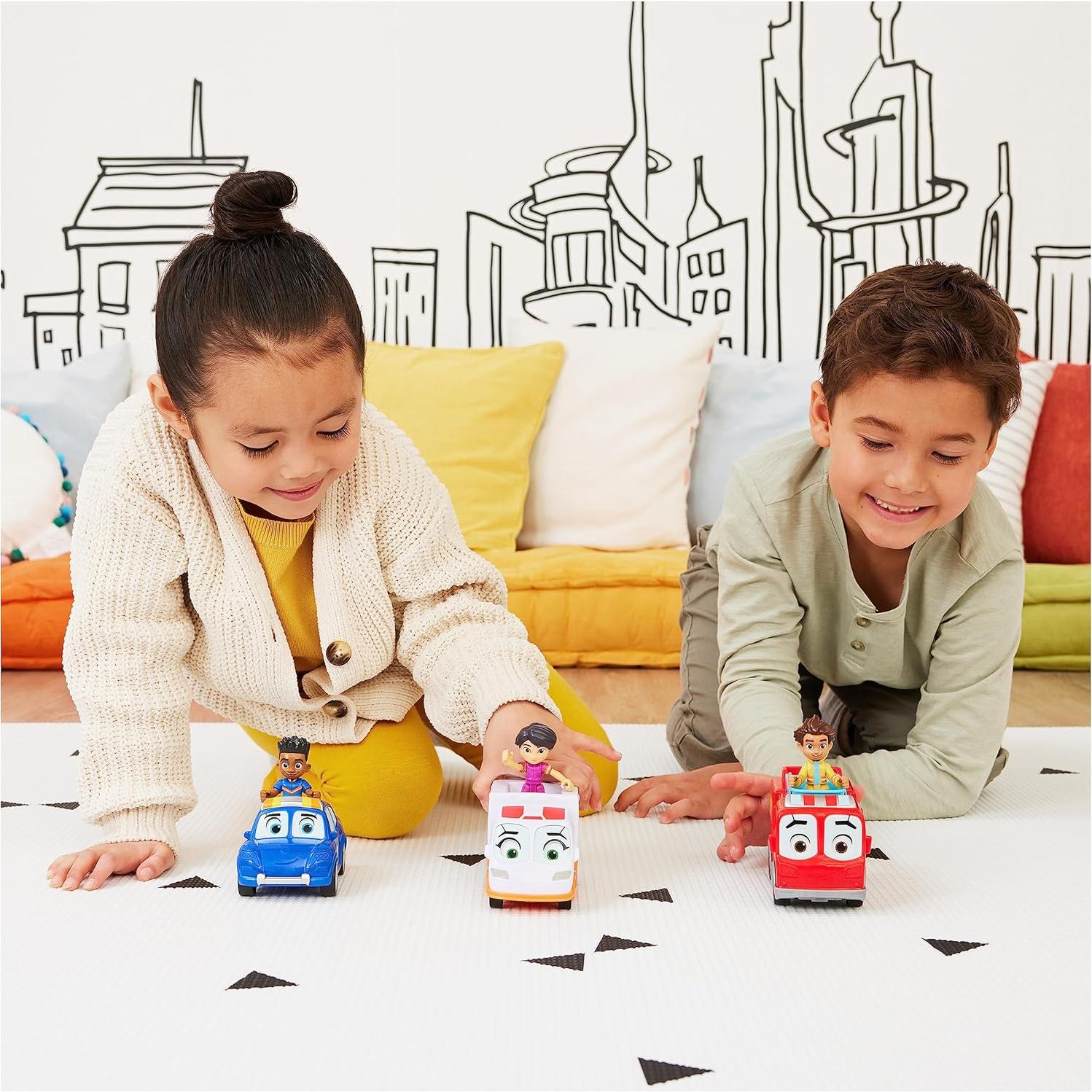 Set Figura y Vehículo Firebuds Disney Junior Bo y Flash