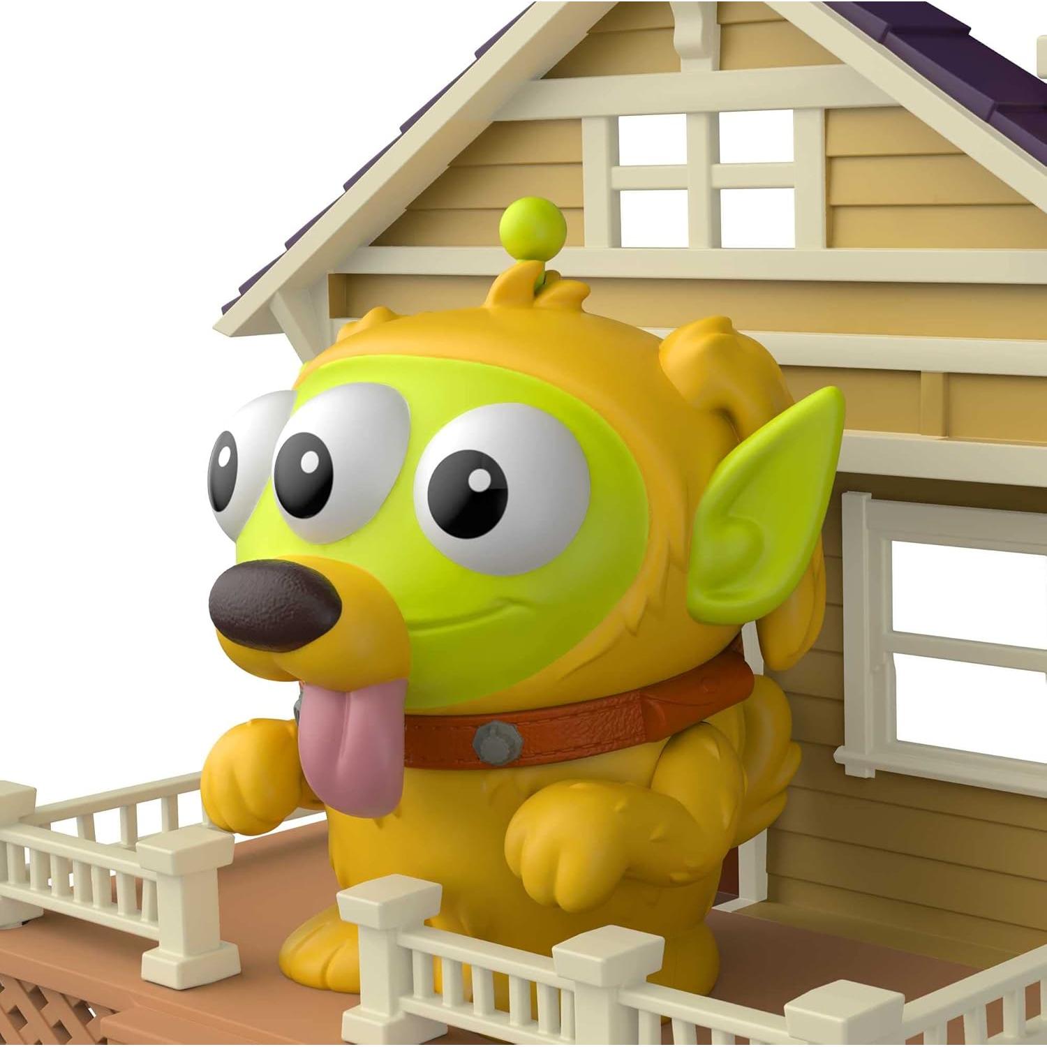 Toy Story 4 Pixar Alien Remix Carl Fredricksen & Dug 2 Figures & House, Disney Plus Pixar Toy Story & Dug Days Mashup Movie Character, Authentic Detail, Collectors Gift Ages 6 Years & Up, (GXH00)