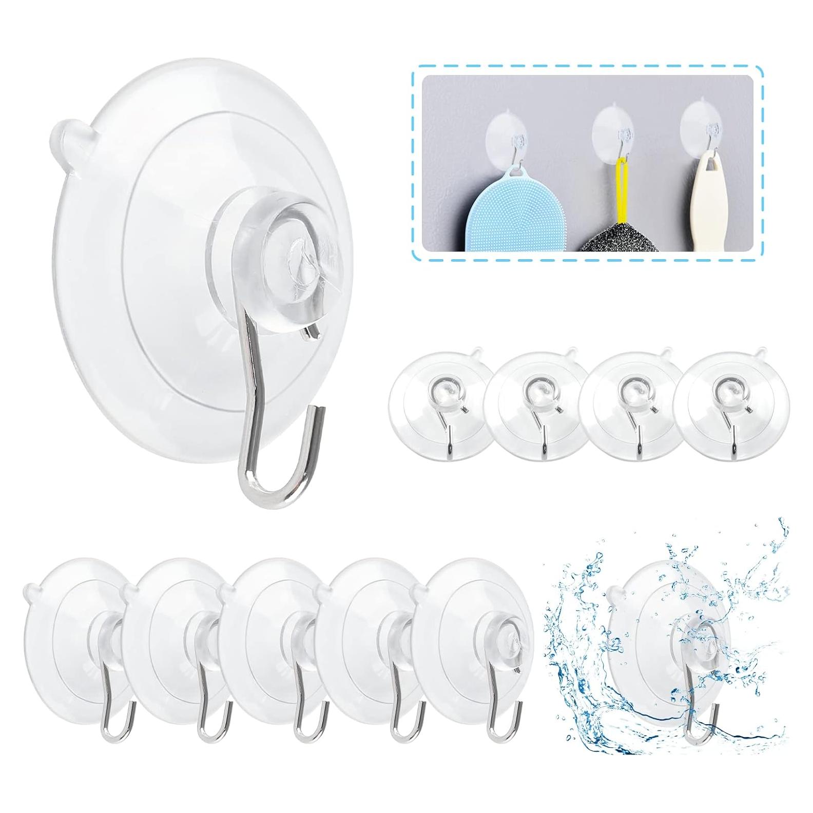 Ganchos de Ventosa Piutouyar 12 Pcs 4.5 cm Soporta 1.81 kg