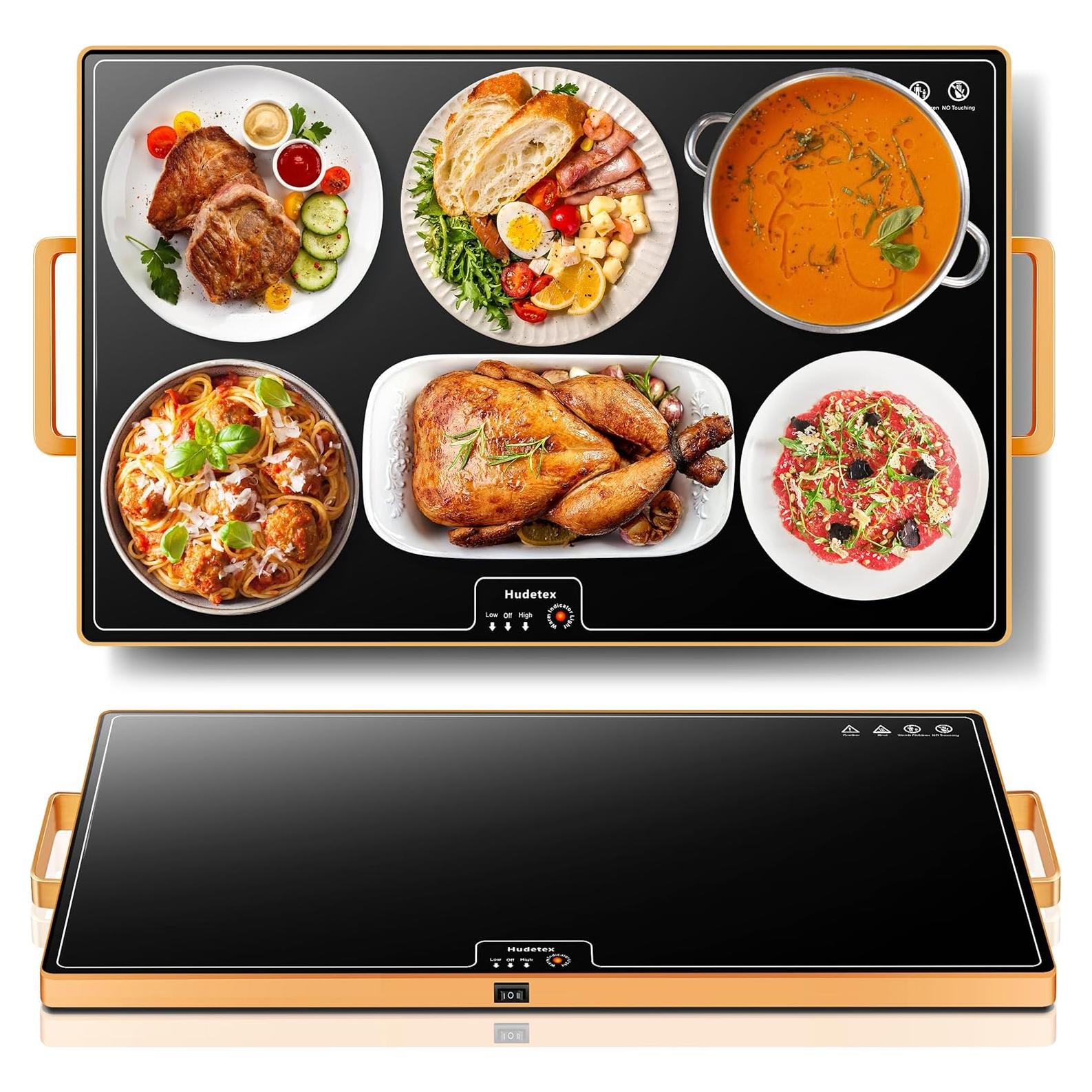 Alfombrilla Calentadora de Comida Hudetex 61x41cm Negra