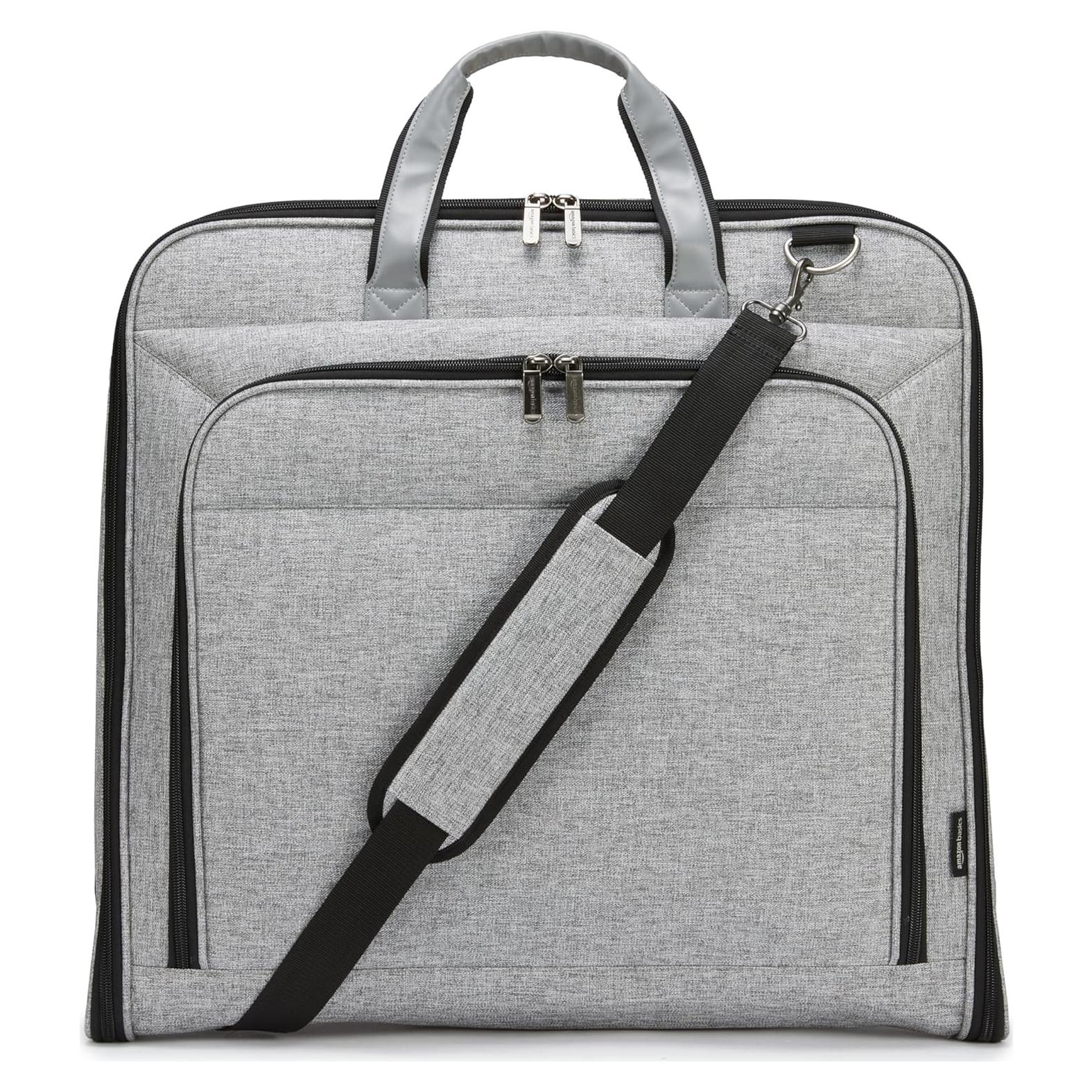 Bolsa de Ropa de Mano Amazon Basics Gris para Viajes