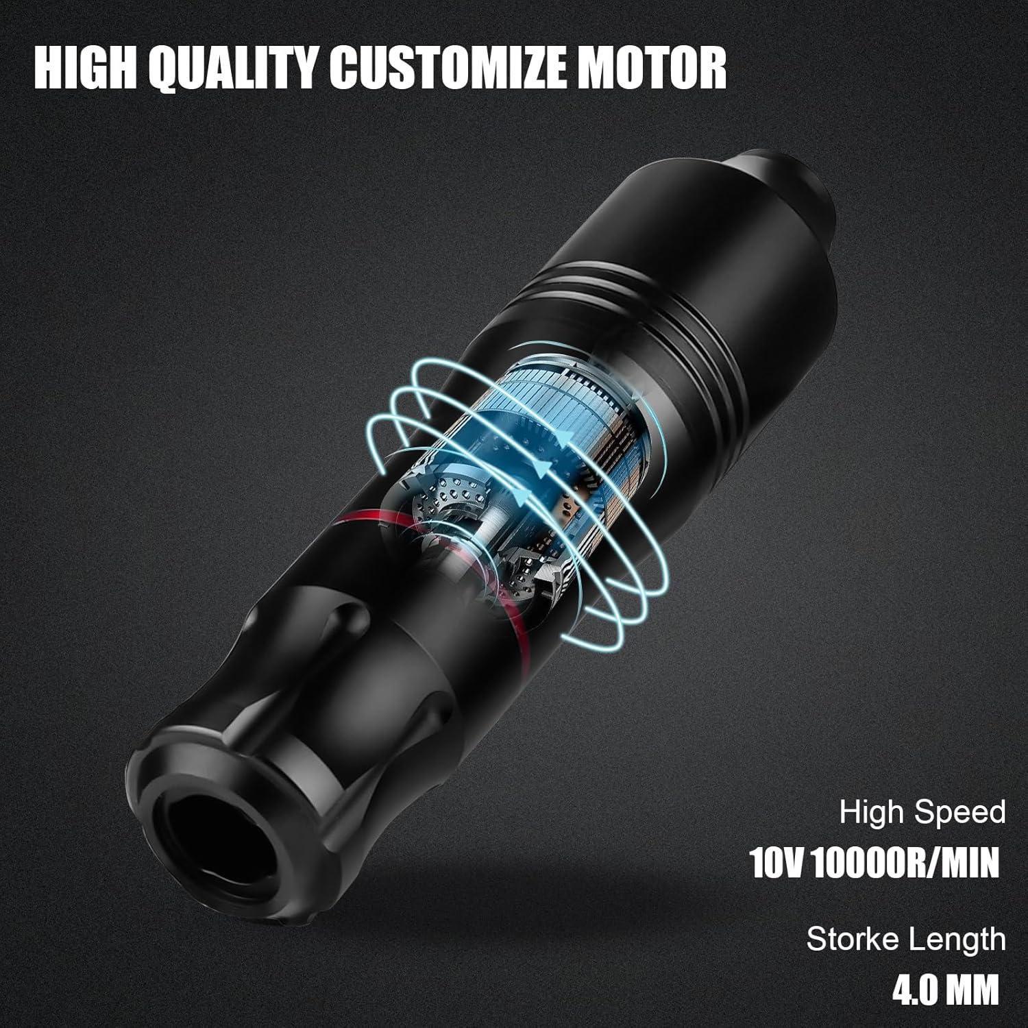 Kit de Tatuaje Profesional Blackbudda CTG003 - Pluma Rotativa