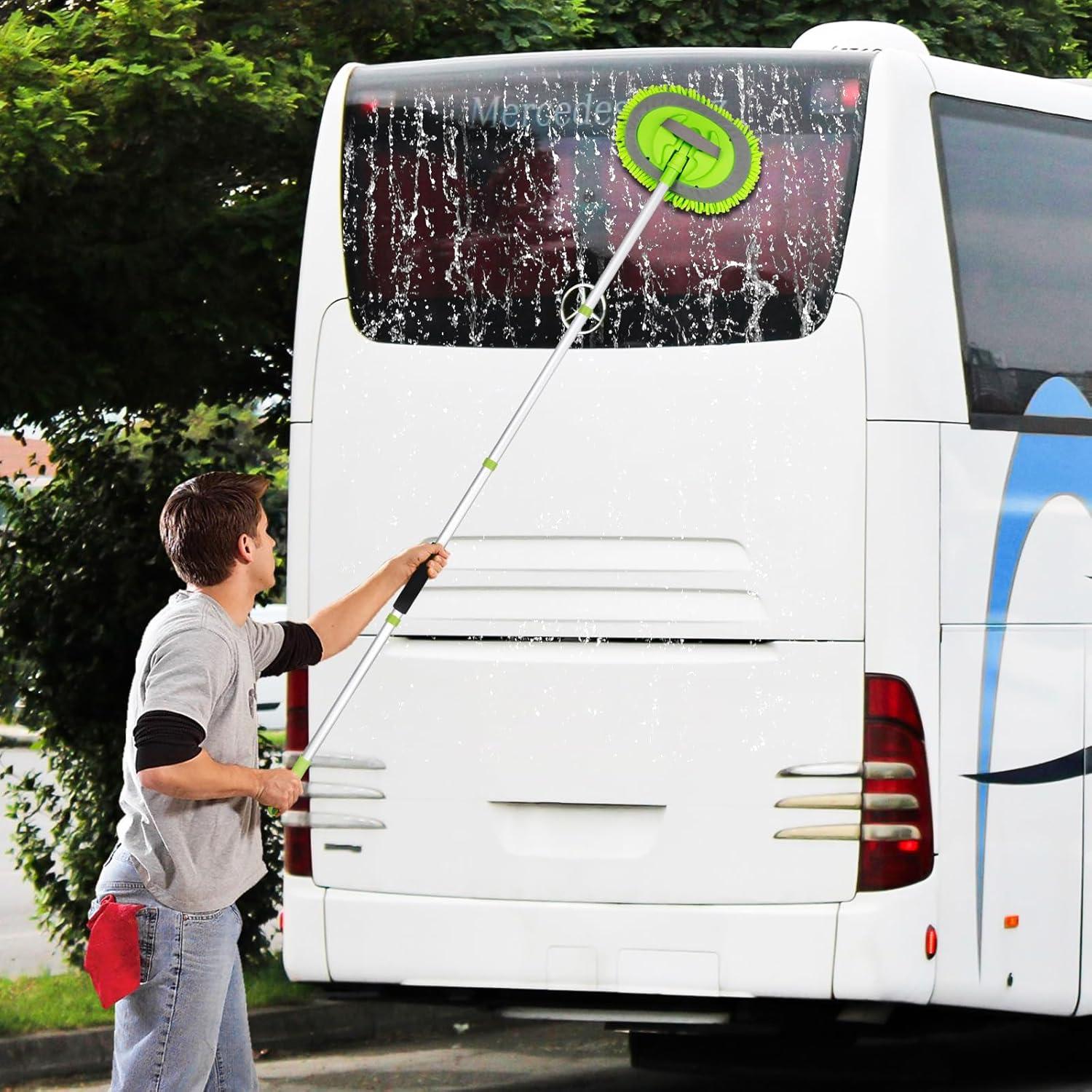 Kit de Lavado de Autos Ordenado con Cepillo de Microfibra 157.5 cm