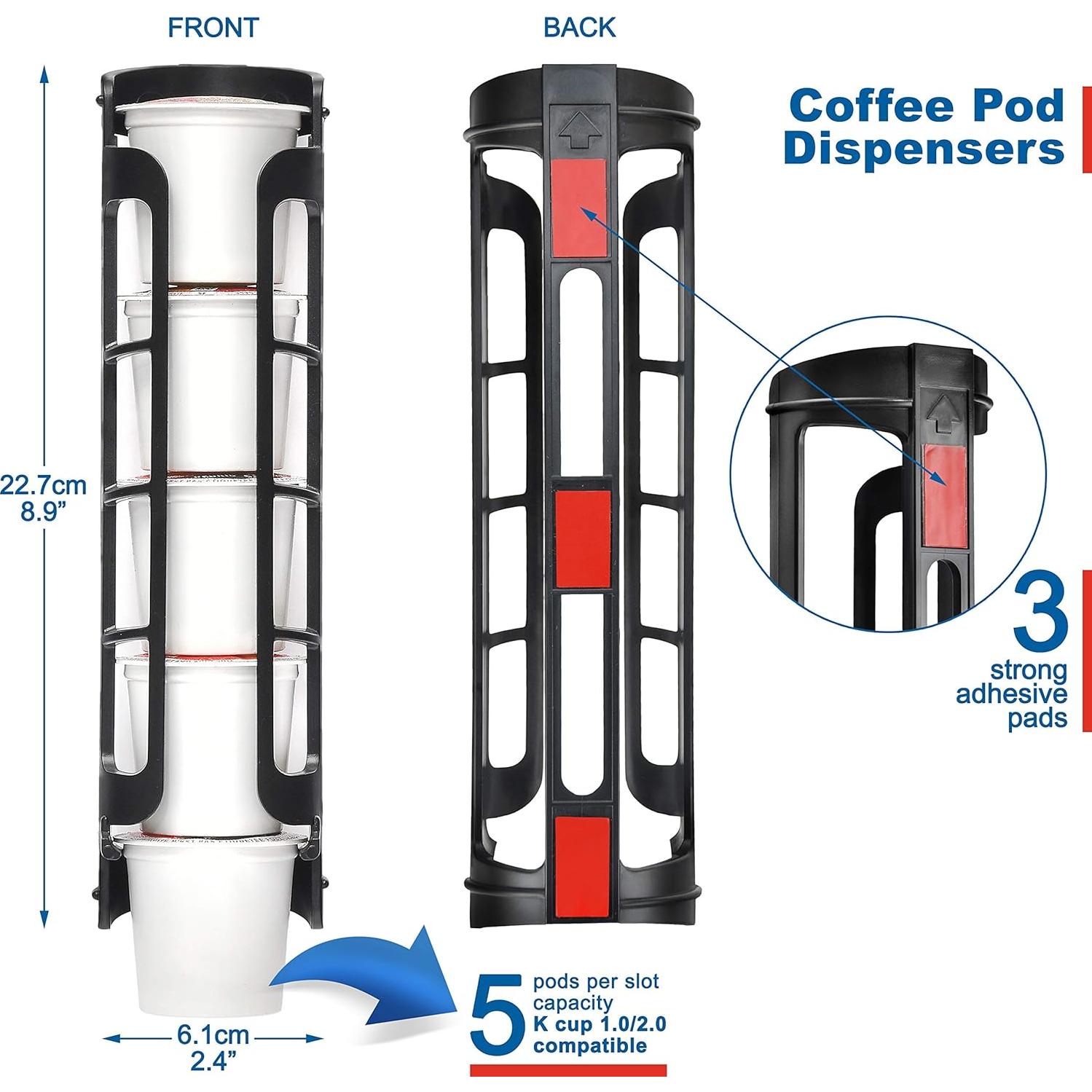 Soporte para K-Cup STORAGENIE Negro - Almacenamiento Compacto 10 K-Cups