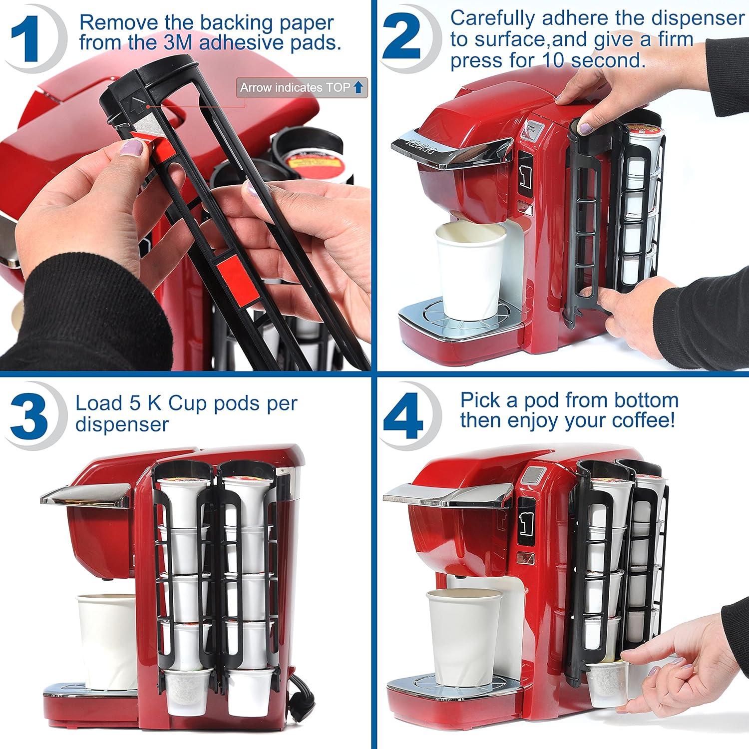 Soporte para K-Cup STORAGENIE Negro - Almacenamiento Compacto 10 K-Cups