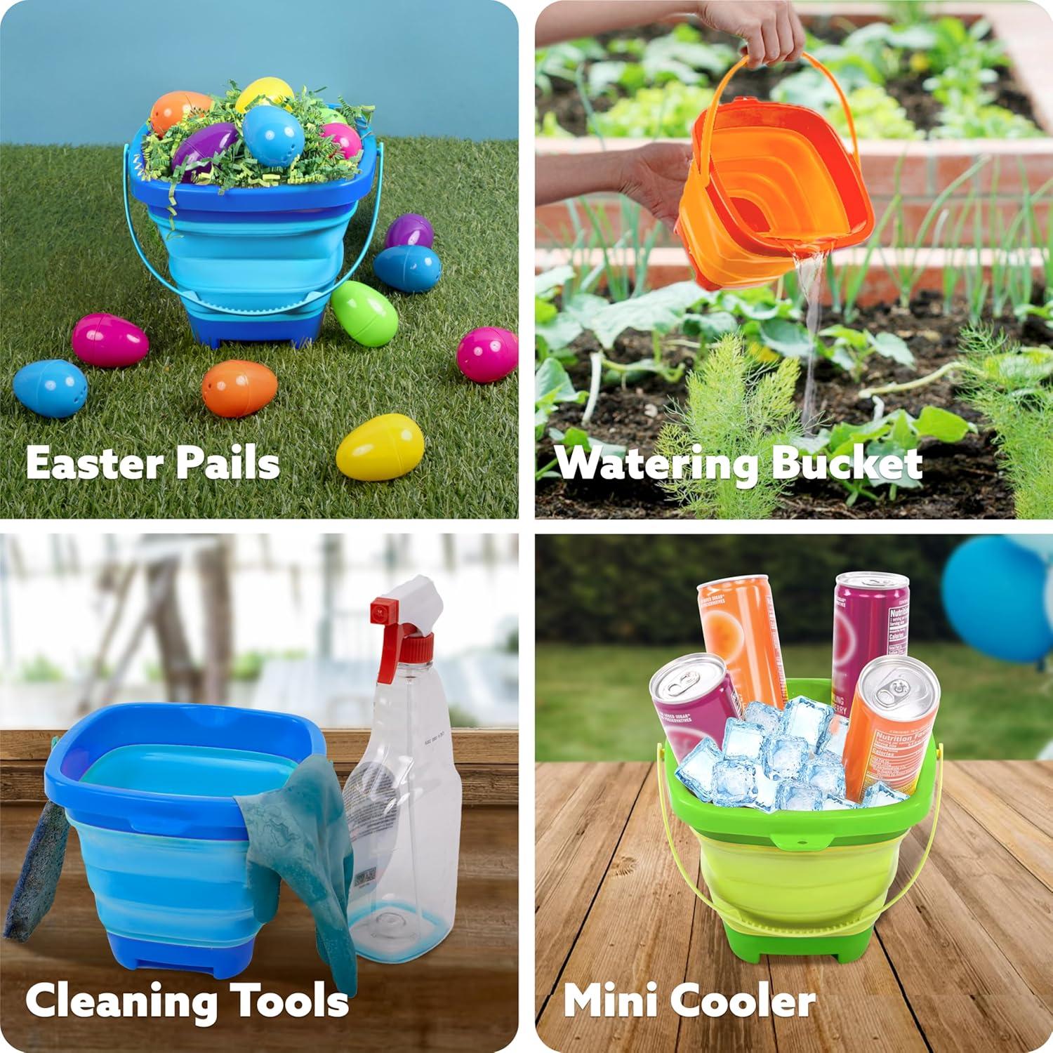 Sloosh Juguetes de Arena Plegables 3-Pack Cubos y Palas