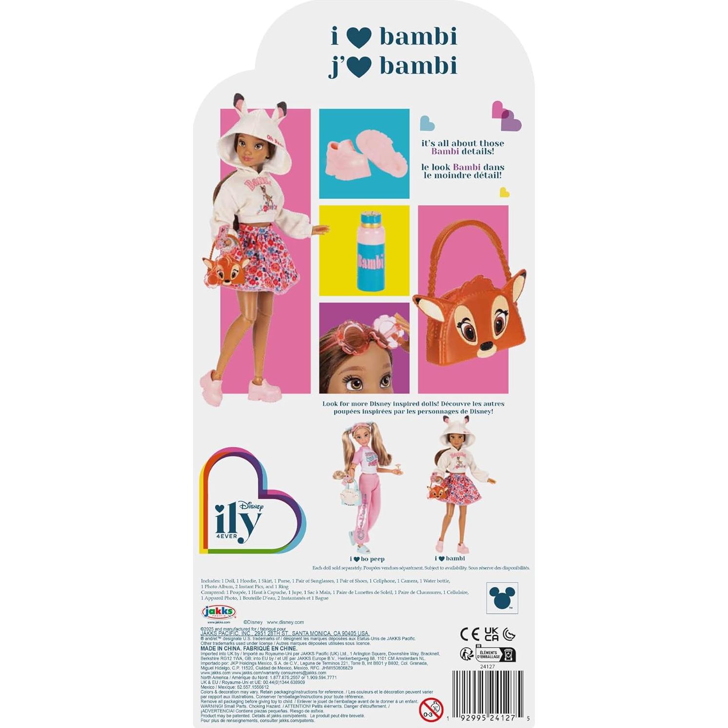 Muñeca de moda Disney ILY 4ever Bambi 29.2 cm 13 articulaciones