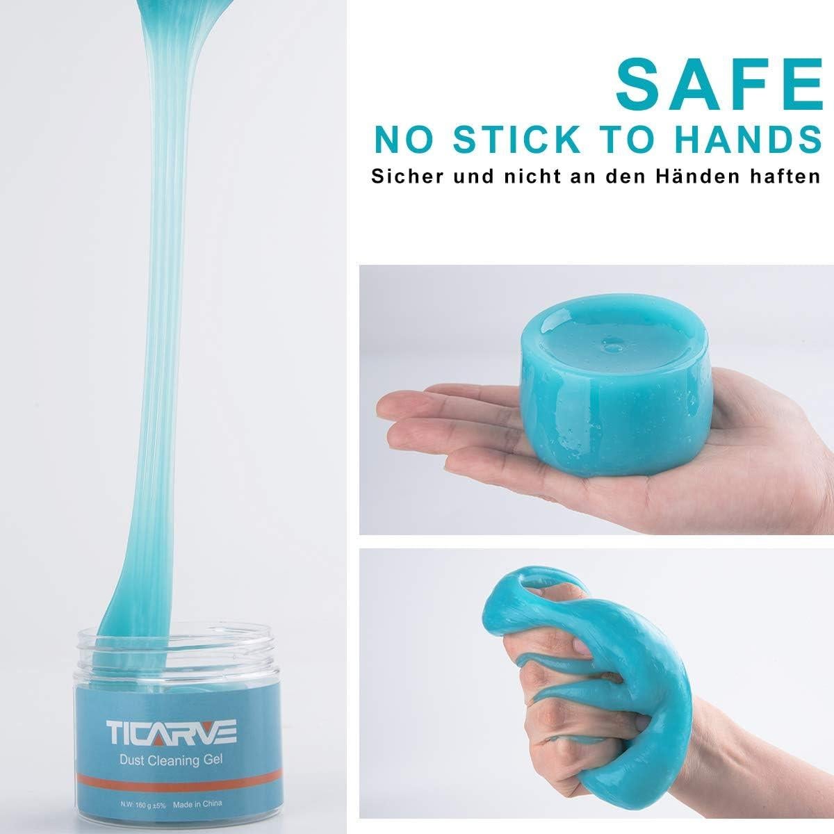 Gel de limpieza TICARVE para automóviles 190g - Reutilizable