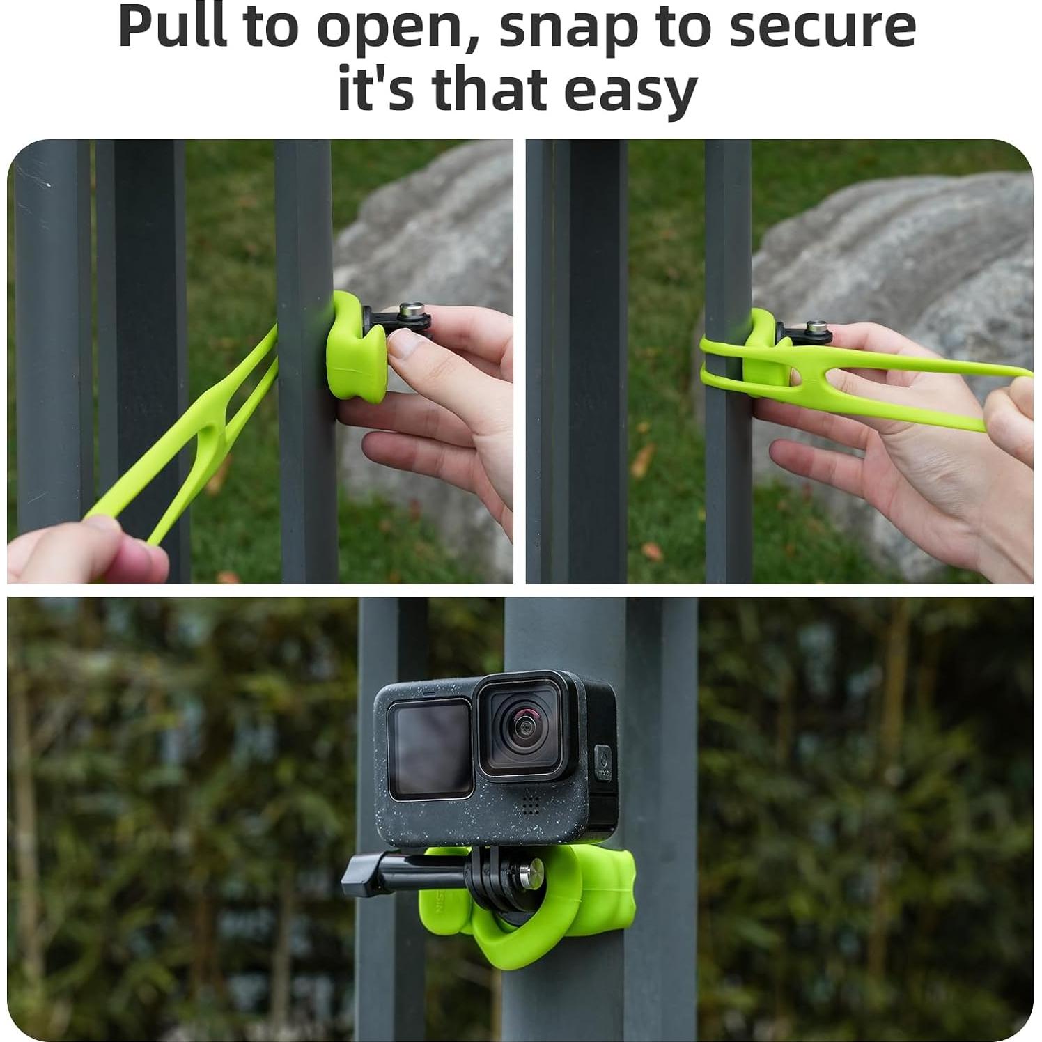 Soporte Flexible TELESIN para Cámara 360 - Compatible con GoPro y DJI