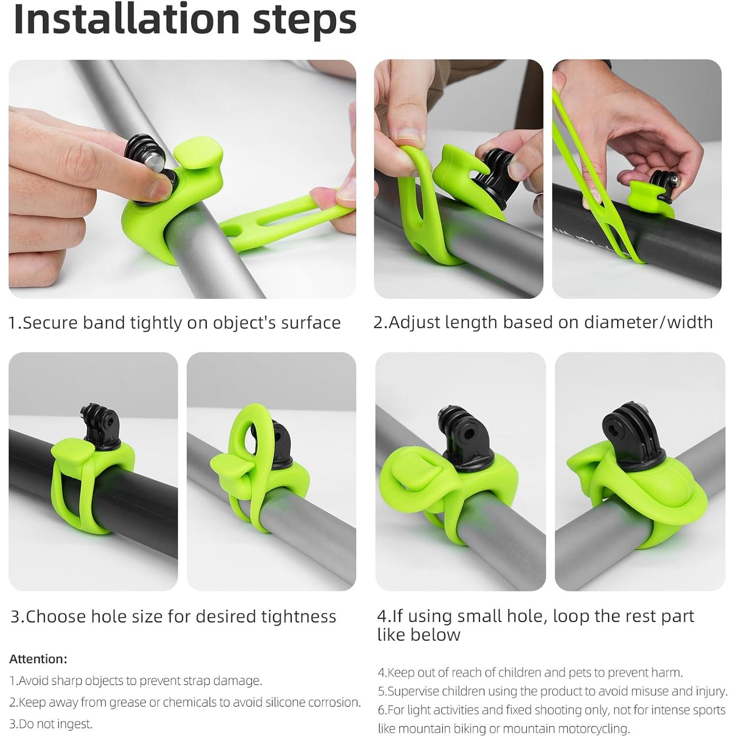 Soporte Flexible TELESIN para Cámara 360 - Compatible con GoPro y DJI