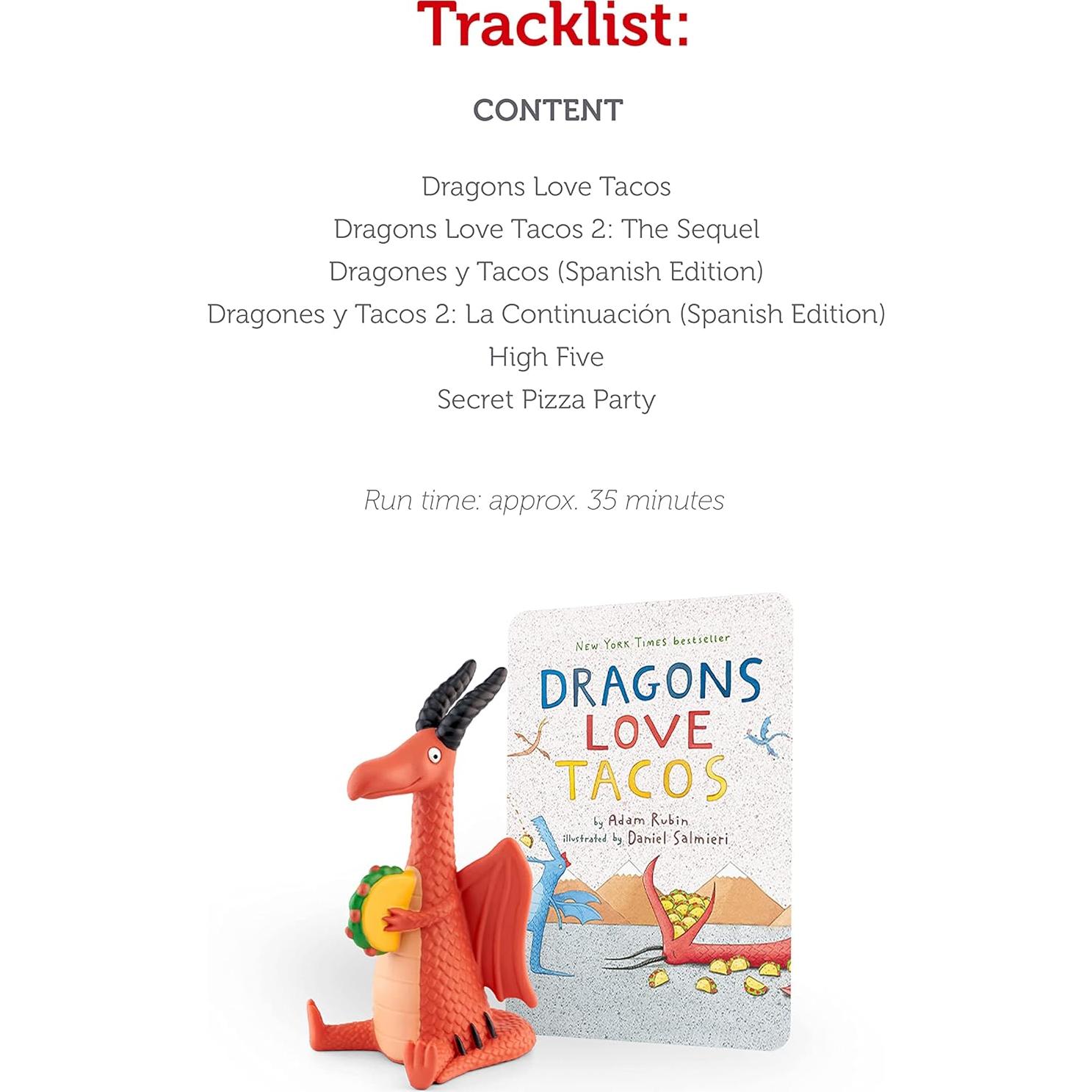 Figura de Juguete de Audio Tonies Dragones Aman Tacos