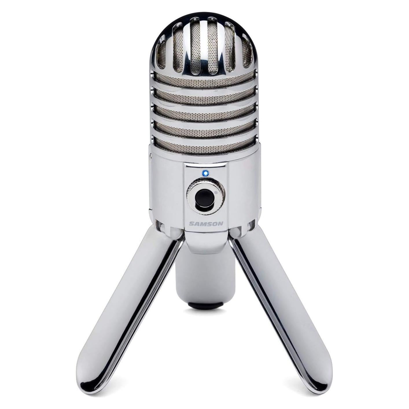 Micrófono de condensador USB Samson Meteor Mic 25mm Cromo