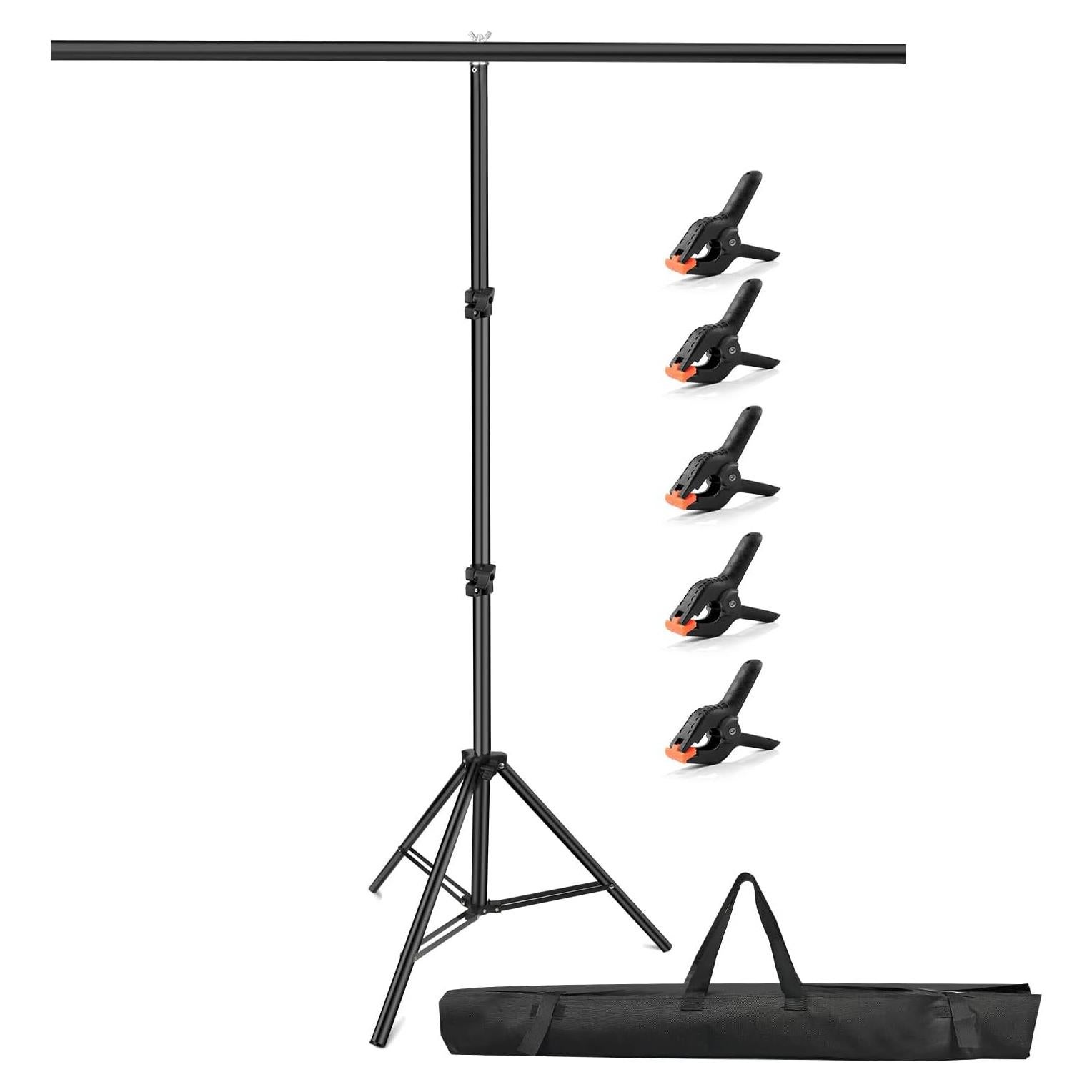 Soporte de Fondo Portátil Hemmotop 2.13m x 1.52m Ajustable