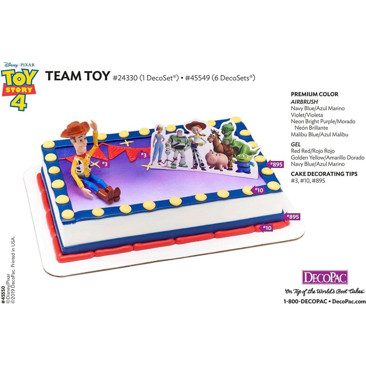 Cake Topper DecoSet Disney Pixar Toy Story 4 Woody 2 Piezas