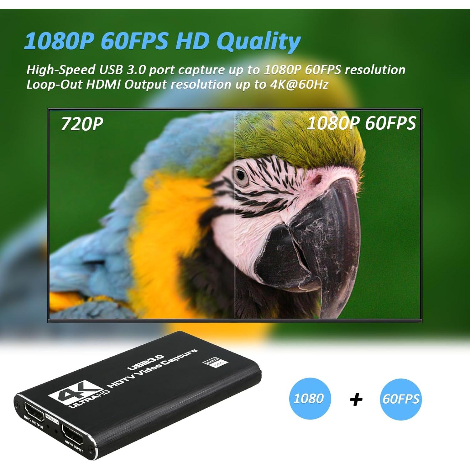 Tarjeta de Captura de Video 4K TCNEWCL VC247 HDMI USB 3.0