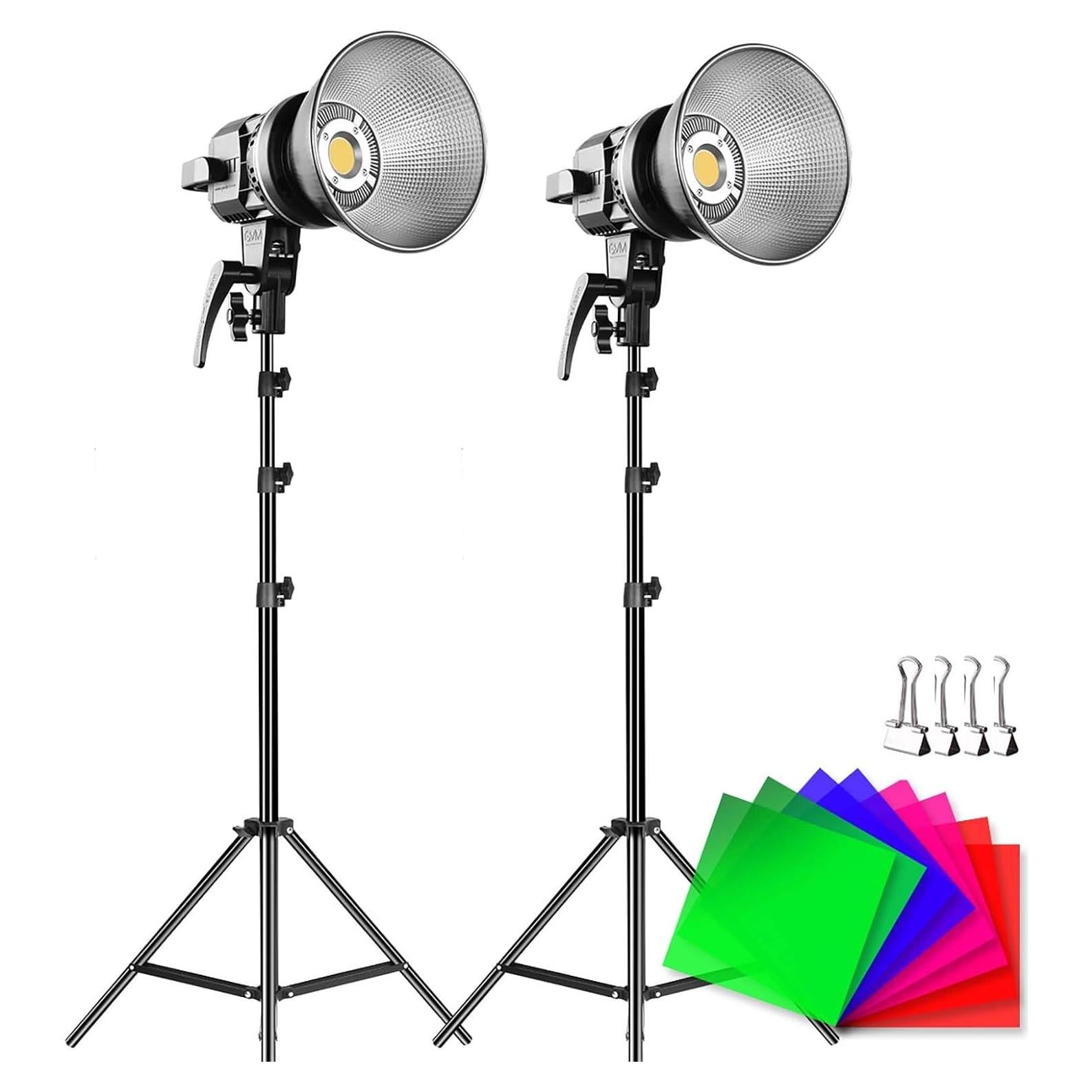 Kit de Iluminación LED GVM 80W con Montura Bowens y Trípode