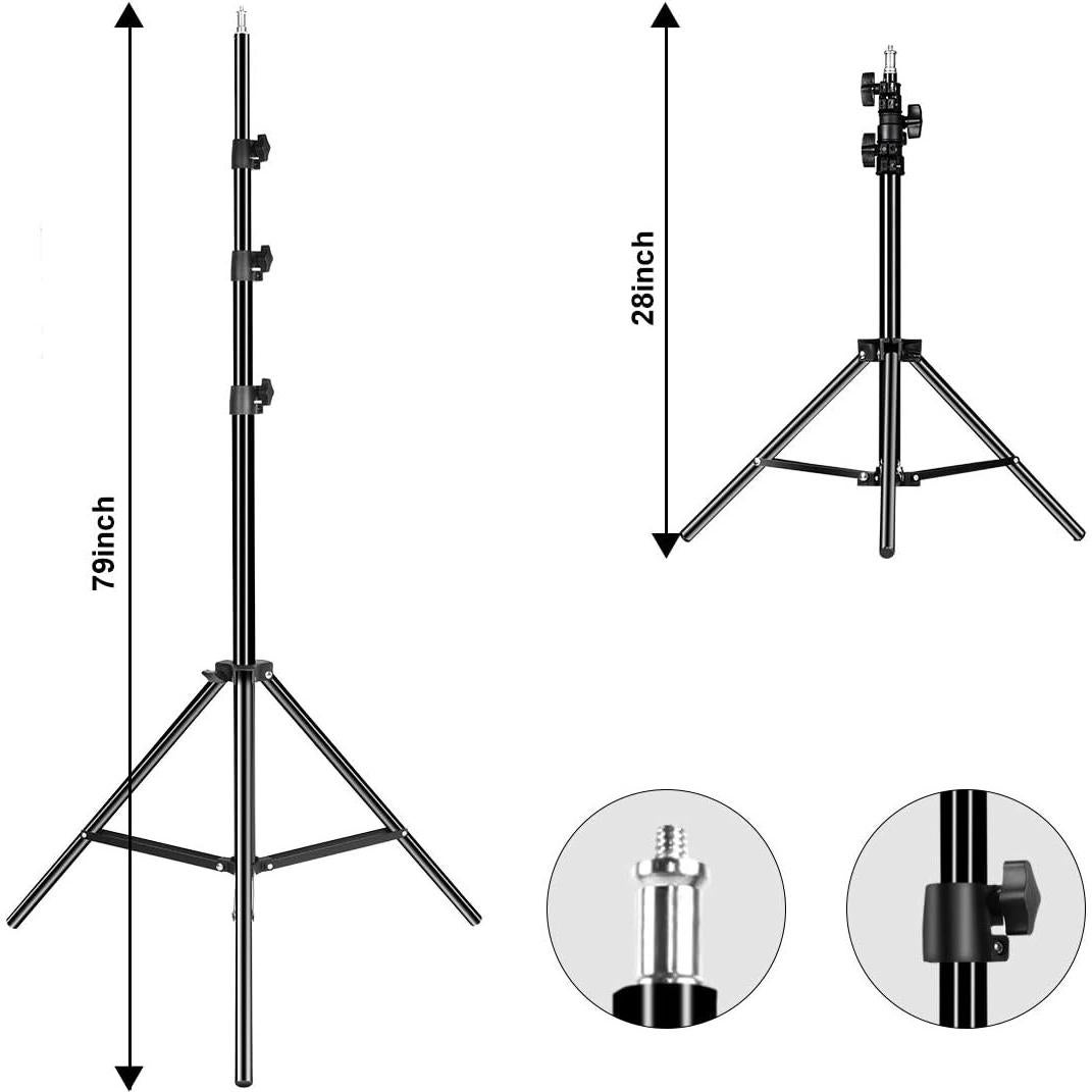 Kit de Iluminación LED GVM 80W con Montura Bowens y Trípode
