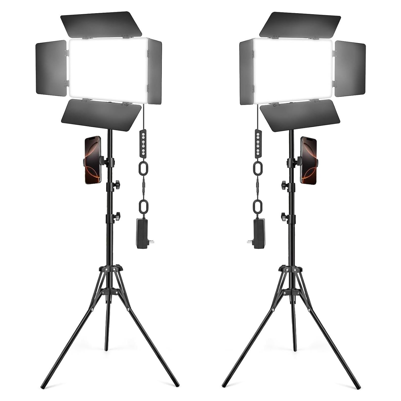 Kit de Luz LED Kewaiaa 30W Ajustable 2500K-8500K para Video