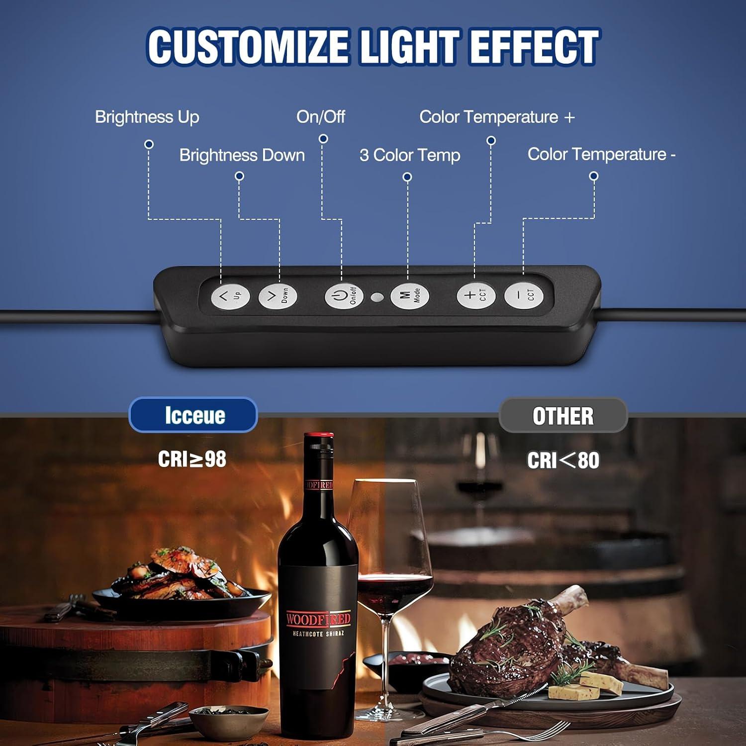 Kit de Luz LED Kewaiaa 30W Ajustable 2500K-8500K para Video