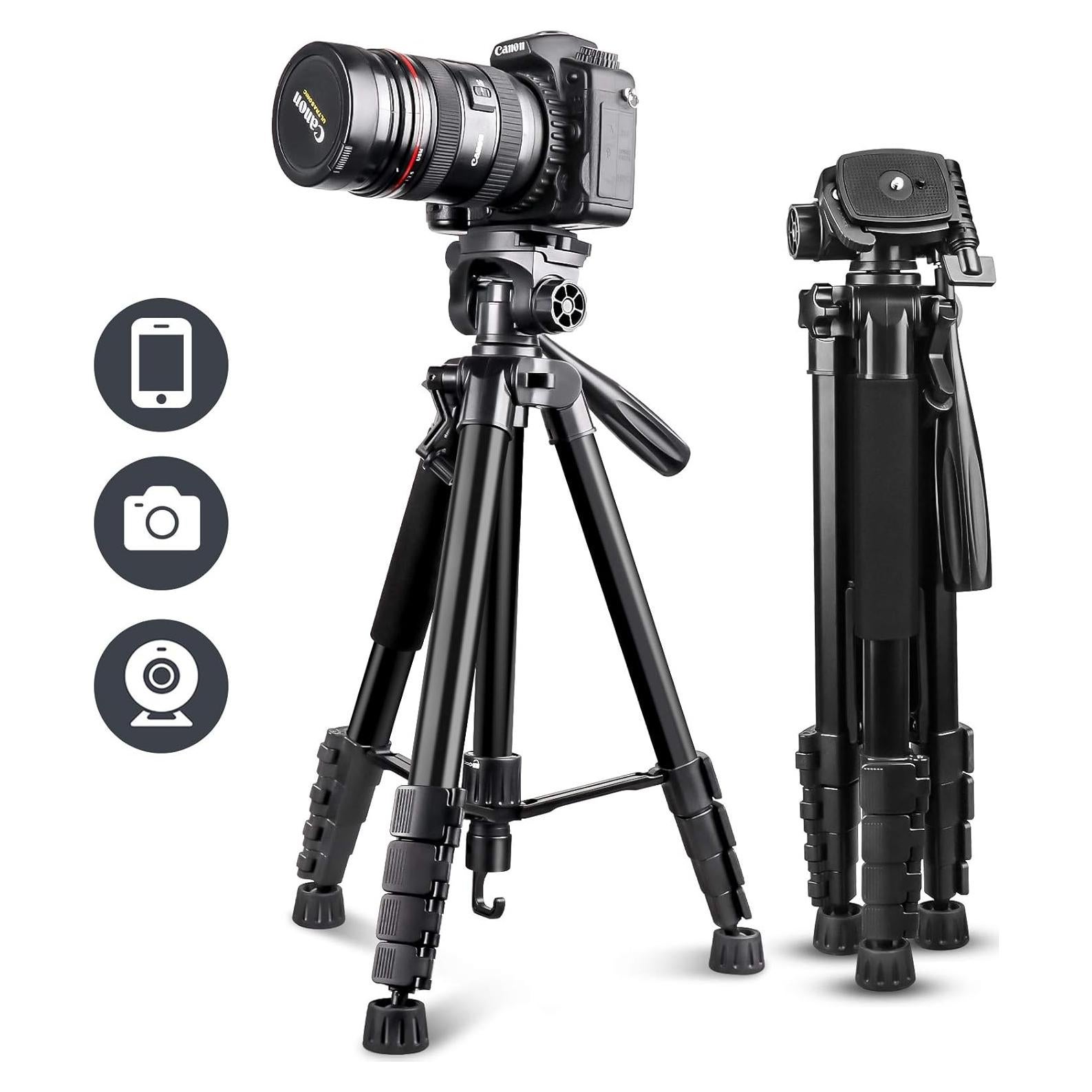 Trípode UBeesize 170 cm con Control Remoto y Bolsa de Viaje