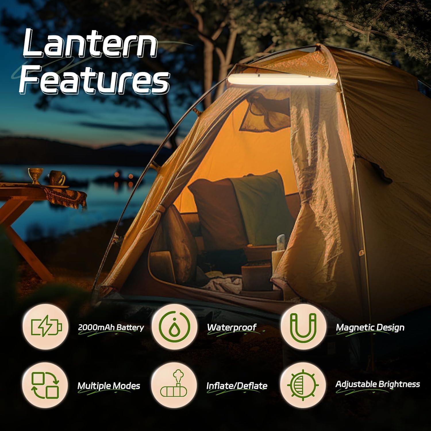 Luz Inflable de Camping SELORSS TubeB20 IP66 2000mAh