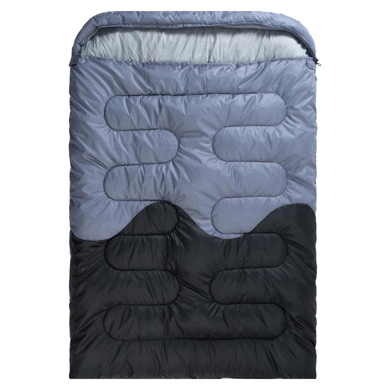 Saco de dormir doble HTMEYBG para 2 personas - Impermeable y ligero