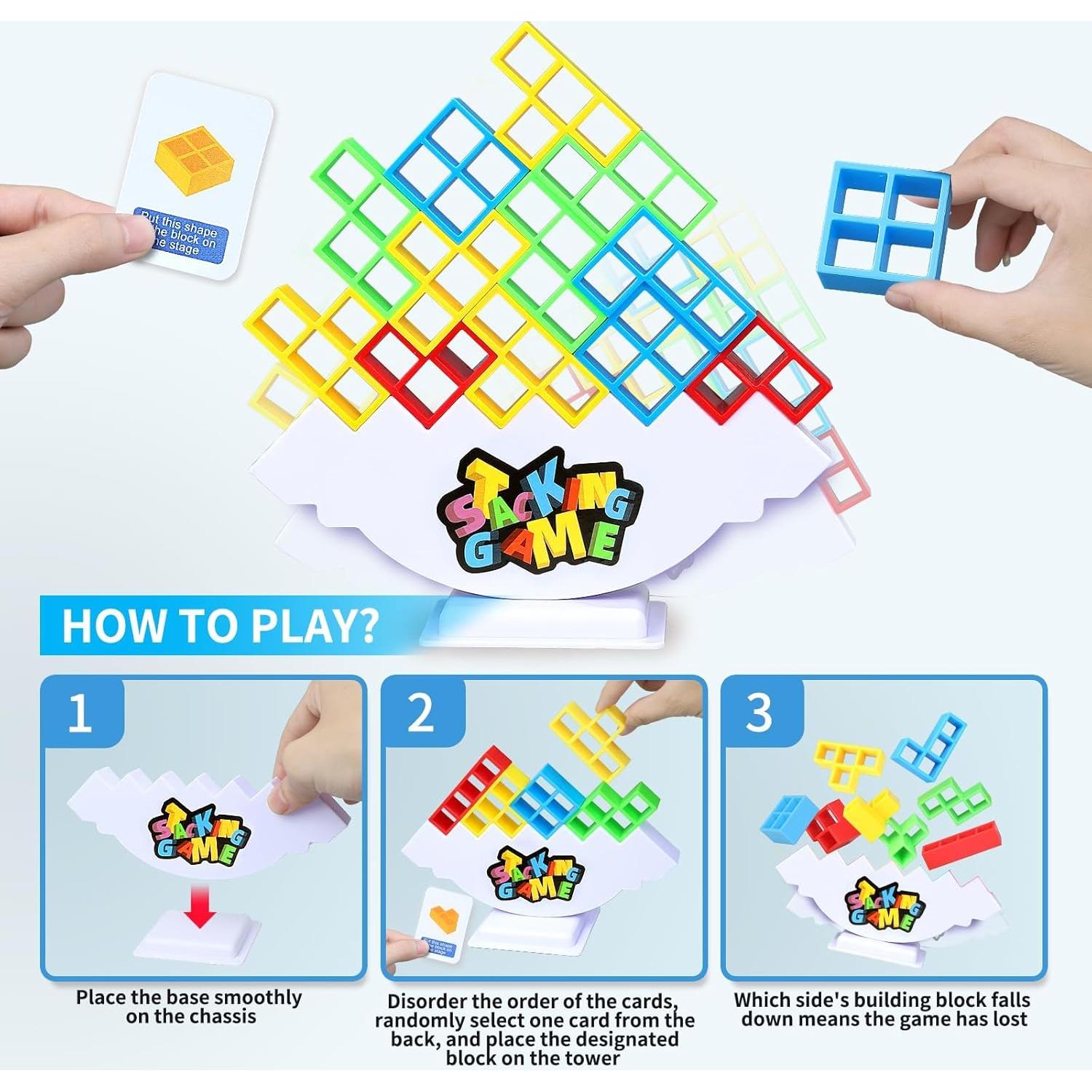 Juego de Apilamiento 48PCS BBnote para 2 Jugadores