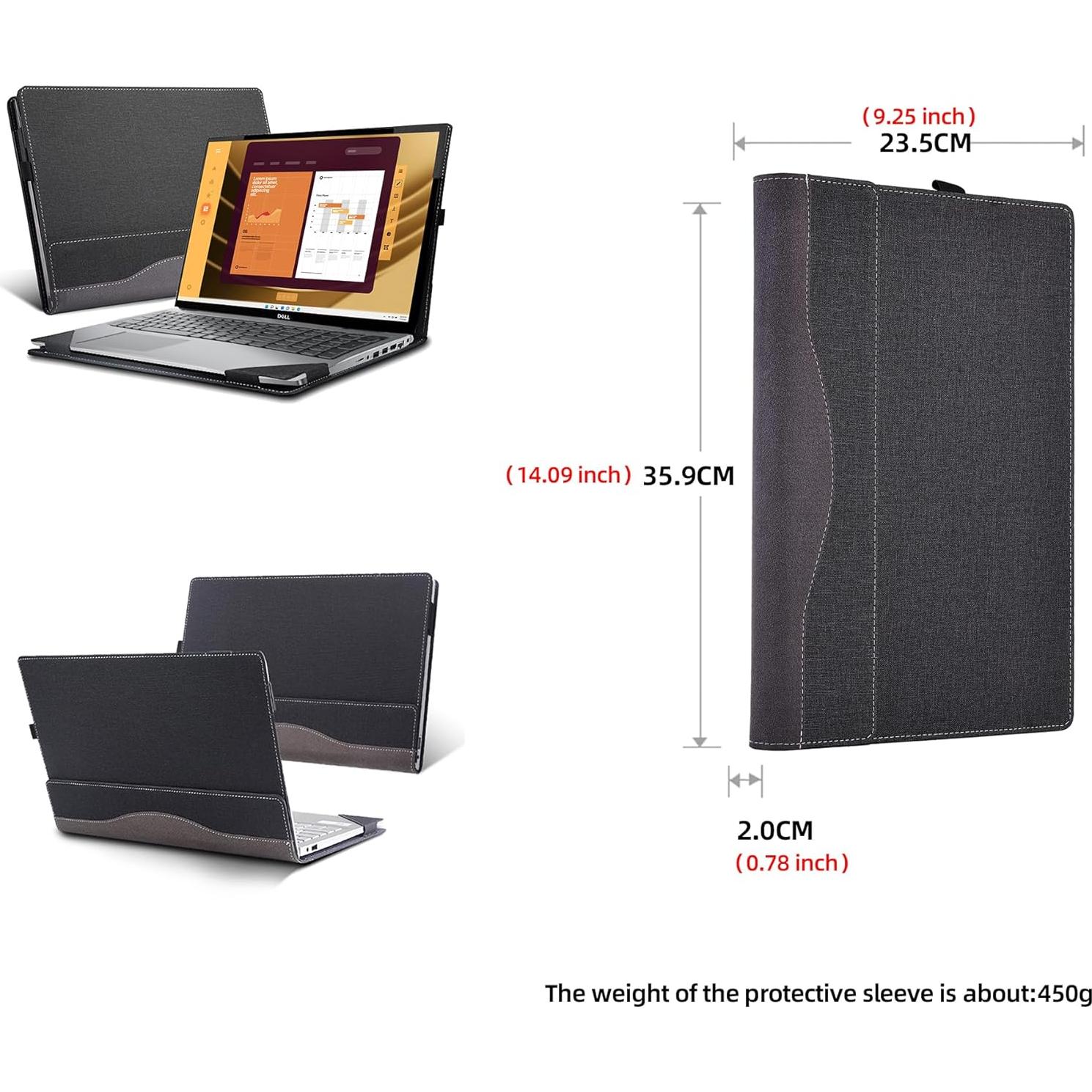 Funda para Laptop DELL Latitude 5550 15.6" Cuero PU Gris