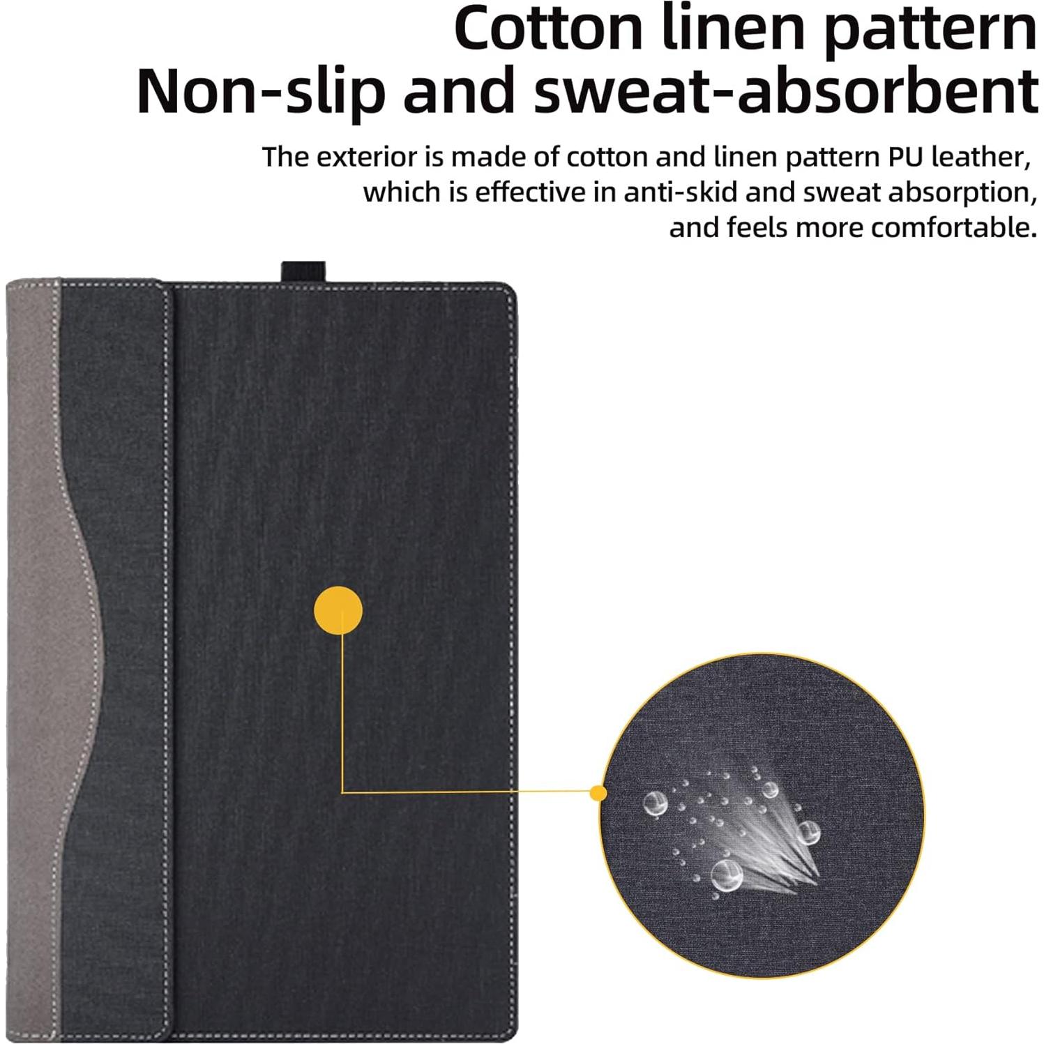 Funda para Laptop DELL Latitude 5550 15.6" Cuero PU Gris