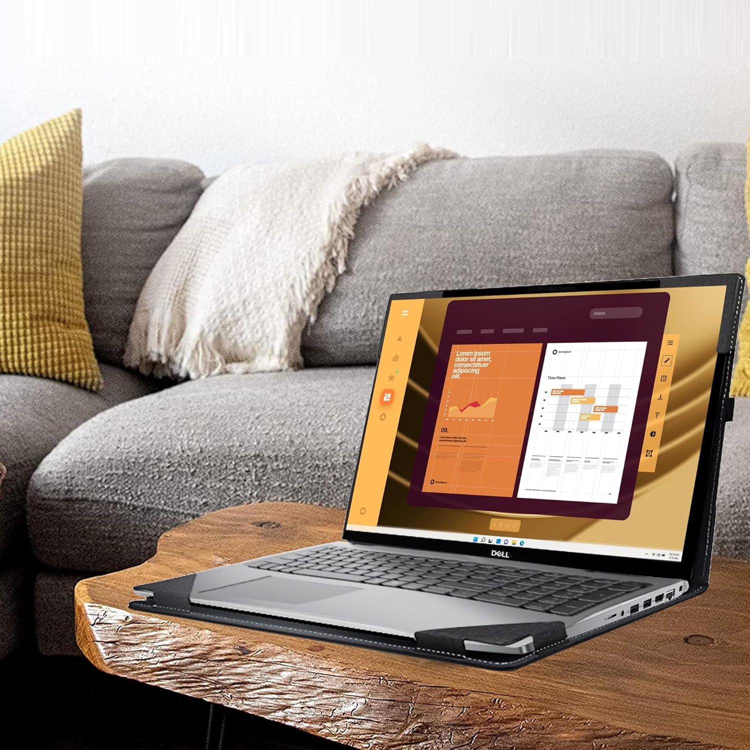 Funda para Laptop DELL Latitude 5550 15.6" Cuero PU Gris