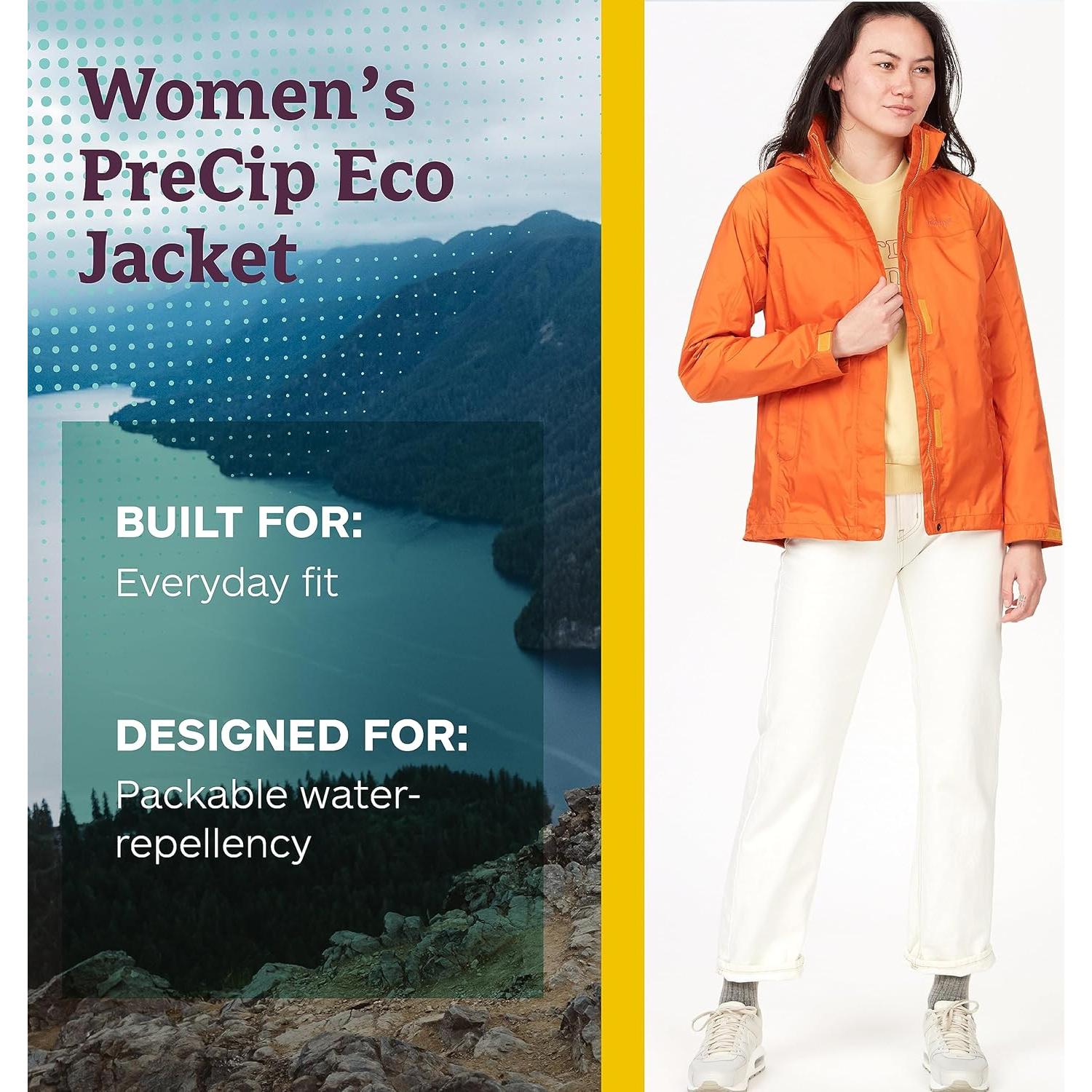 Chaqueta de Lluvia Eco Precip para Mujeres Marmot - X-Pequeño Tangelo