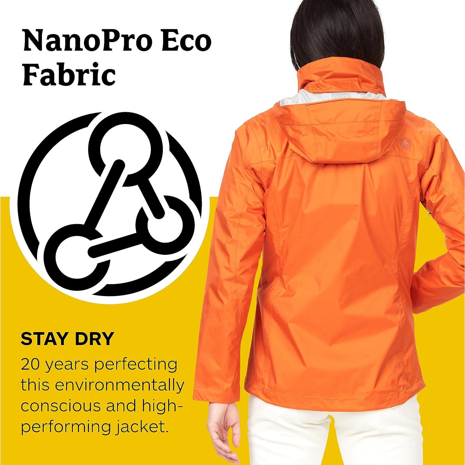 Chaqueta de Lluvia Eco Precip para Mujeres Marmot - X-Pequeño Tangelo