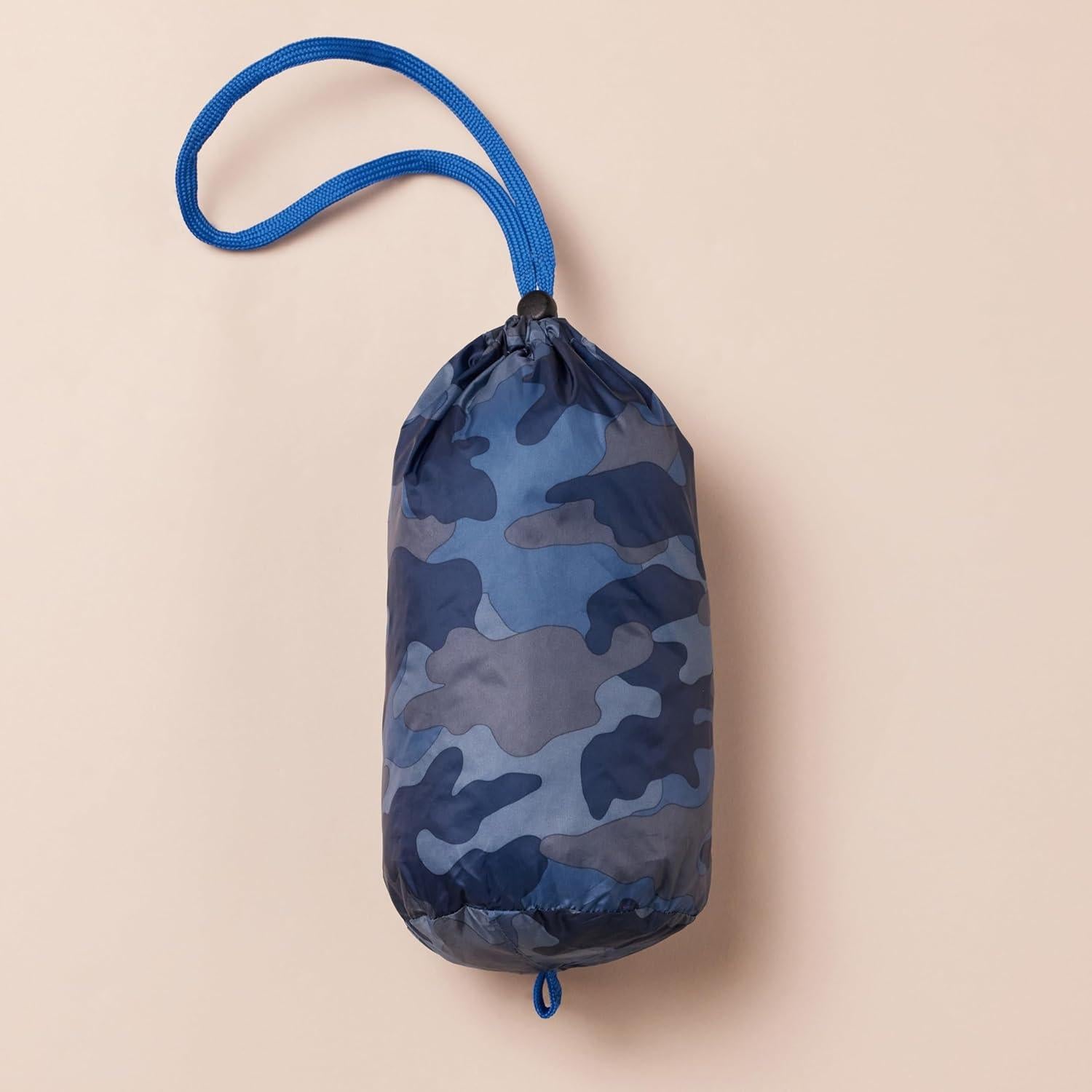 Chaqueta Puffer Ligera Amazon Essentials Niños X-Pequeño Camo Azul