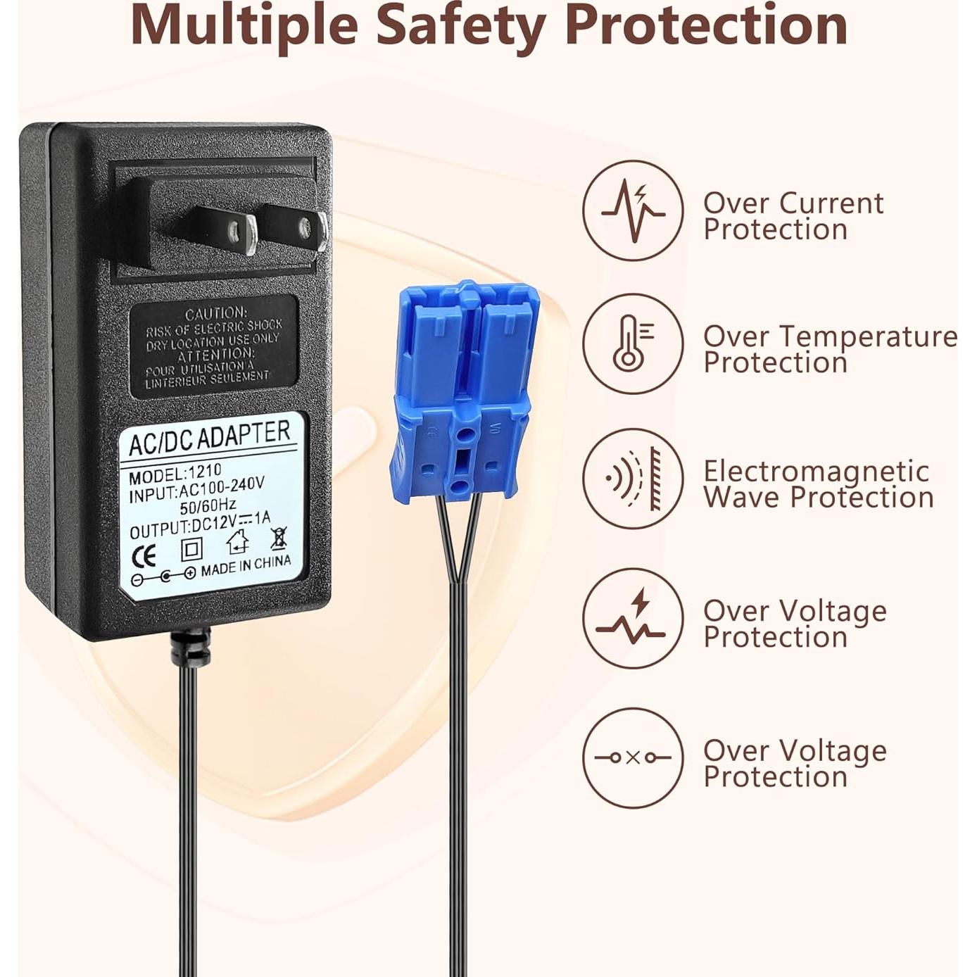 Cargador de Batería 12V GnoTis para Juguetes Kid Trax