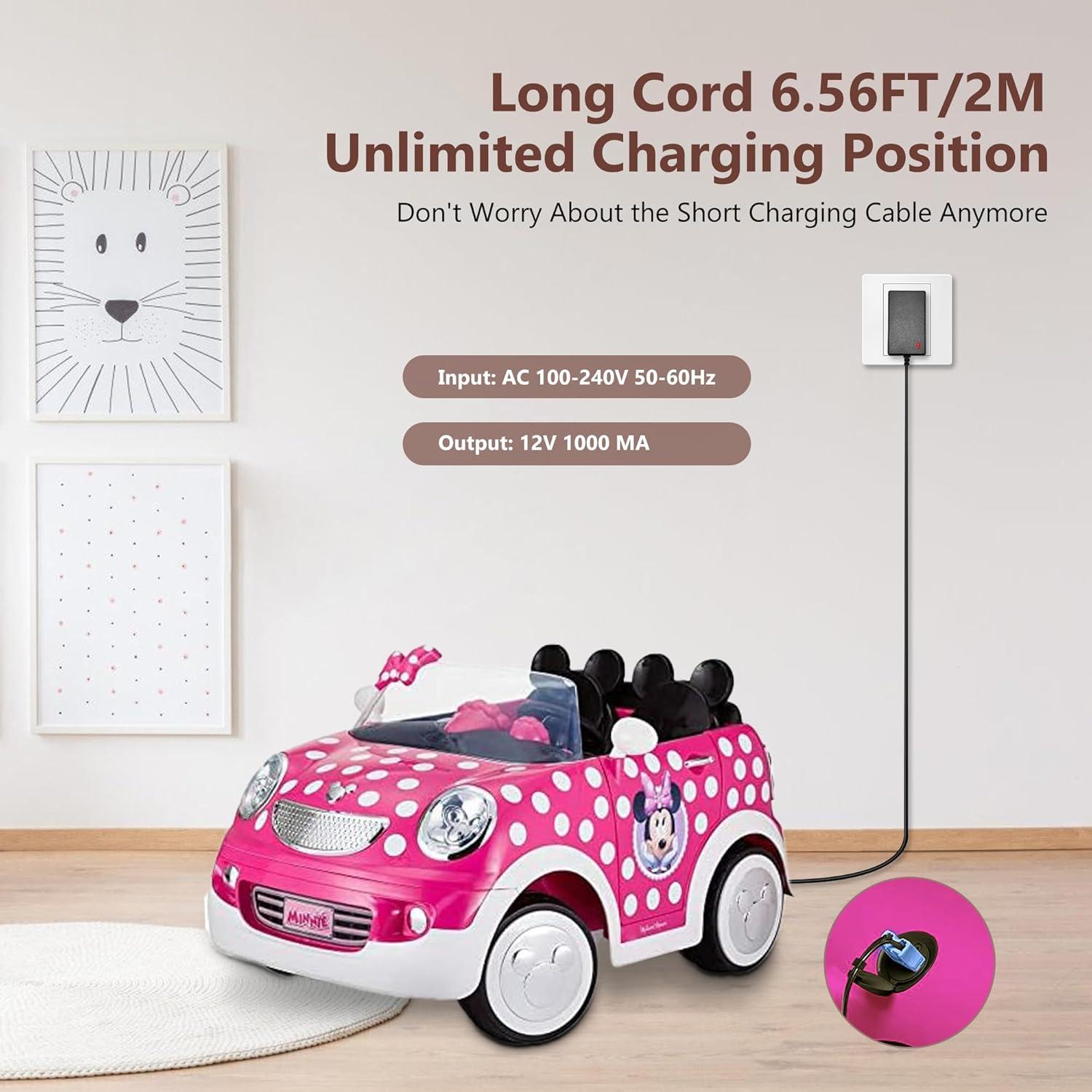 Cargador de Batería 12V GnoTis para Juguetes Kid Trax