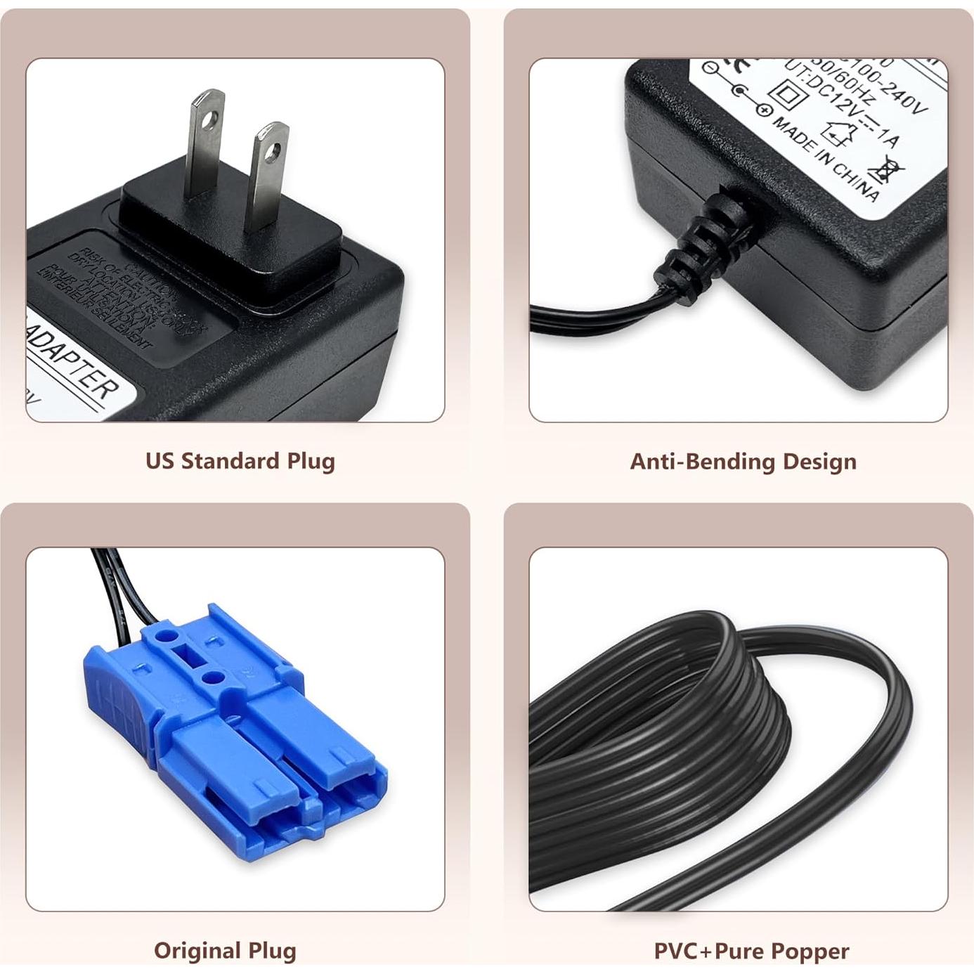 Cargador de Batería 12V GnoTis para Juguetes Kid Trax