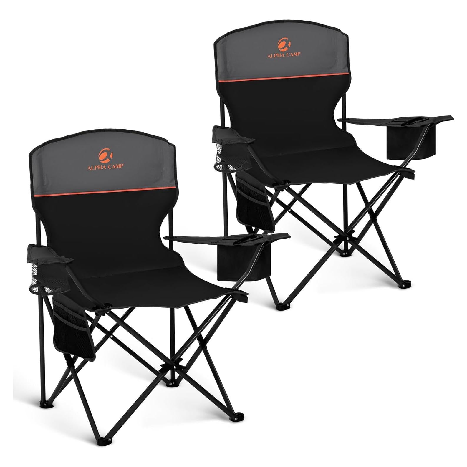 Silla de Camping Alpha Camp 2 Pack con Enfriador y Portavasos