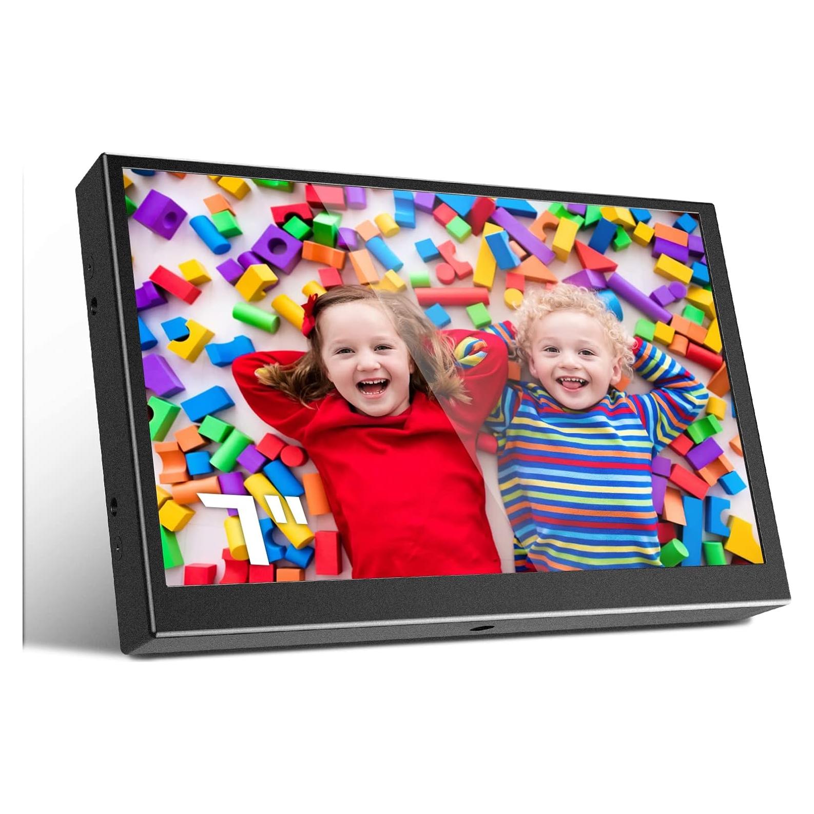 Monitor Mini Eyoyo 7" 1024x600 HDMI/VGA/AV Portátil