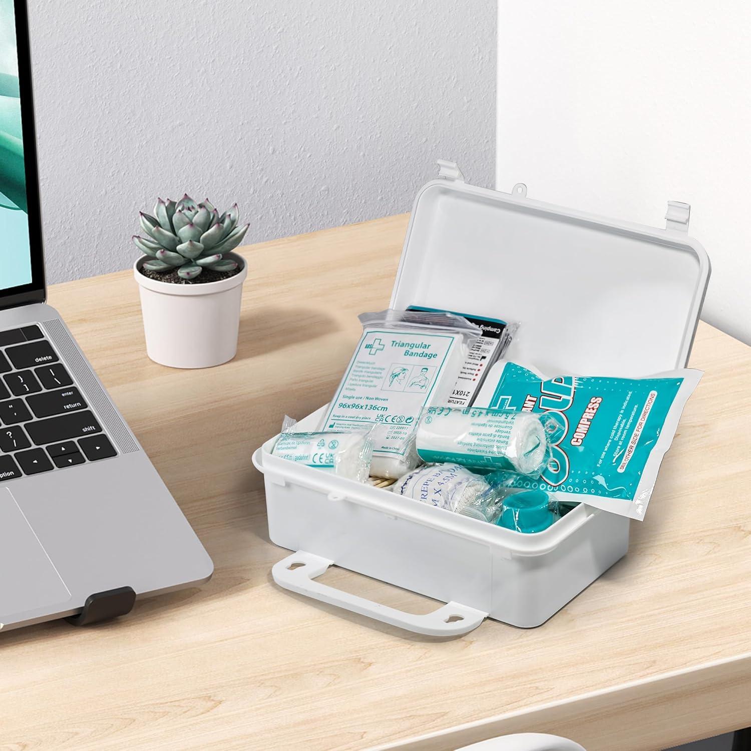 Kit de Primeros Auxilios General Medi 120 Piezas Estuche Duro