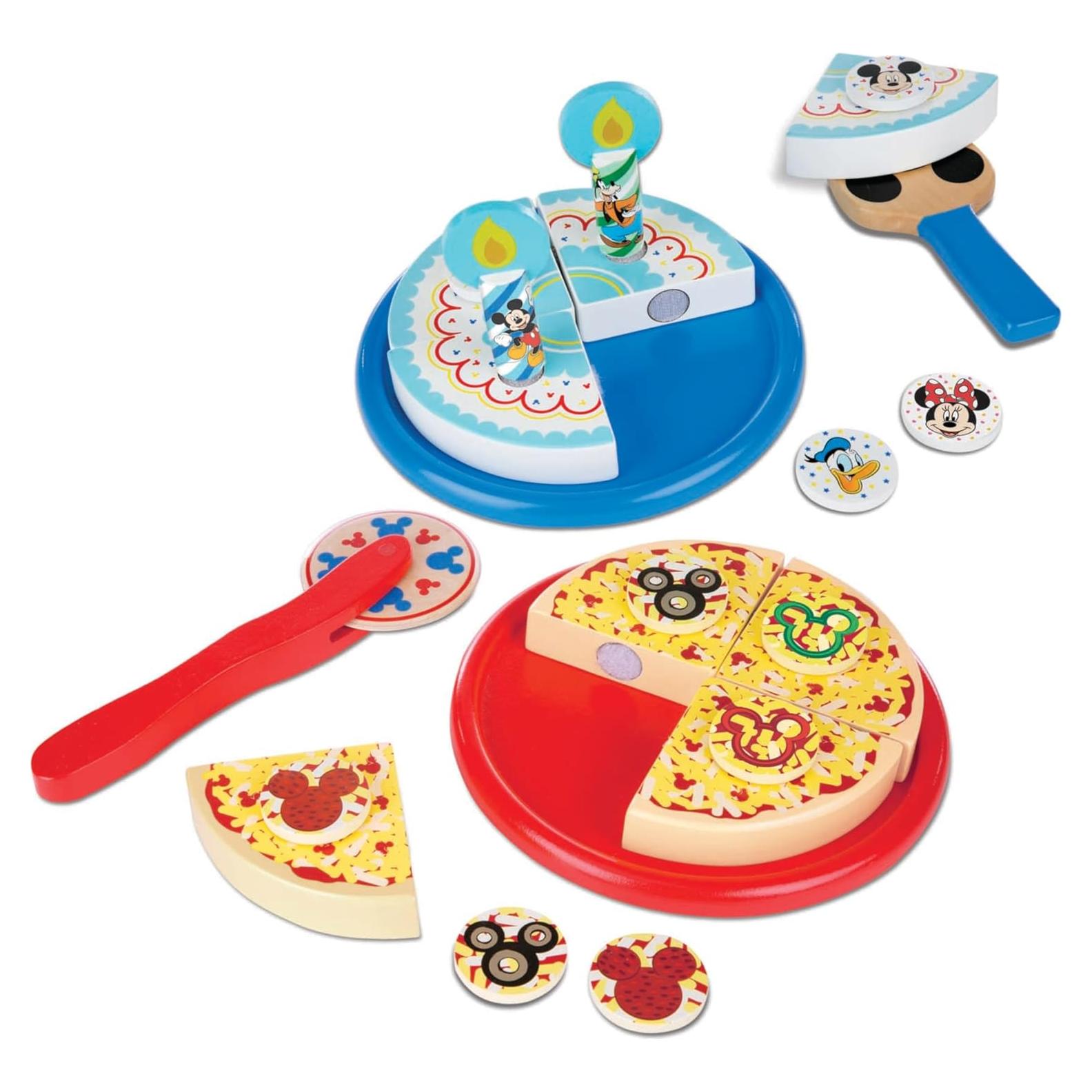 Conjunto de Pizza y Pastel de Madera Melissa & Doug 32 Piezas