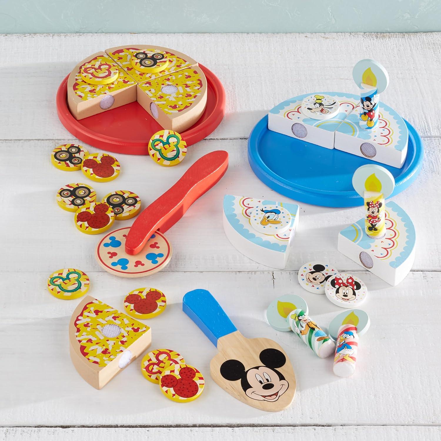 Conjunto de Pizza y Pastel de Madera Melissa & Doug 32 Piezas